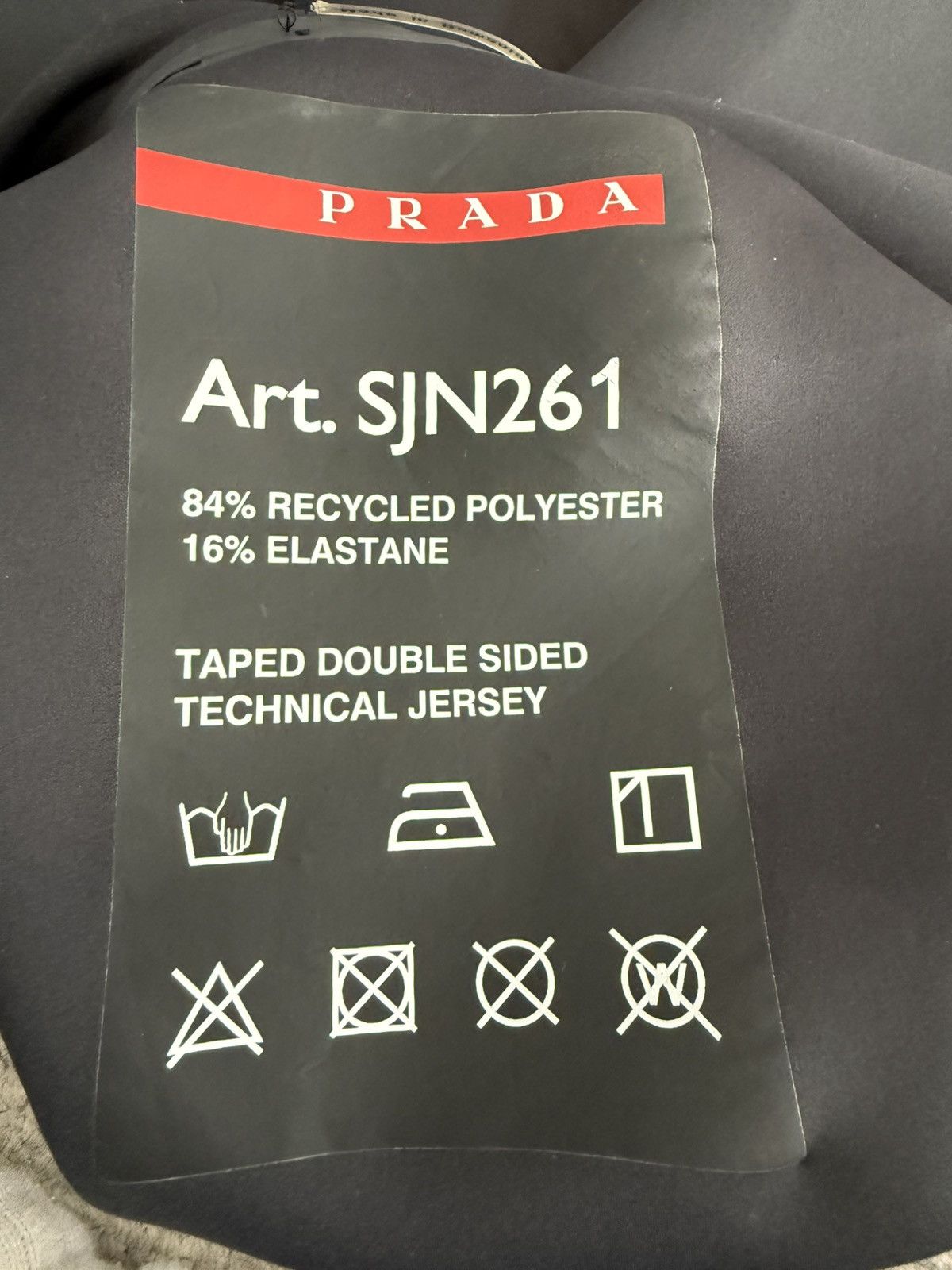 Prada Prada Crewneck Technical Jersey Sweatshirt Size US L / EU 52-54 / 3 - 5 Thumbnail