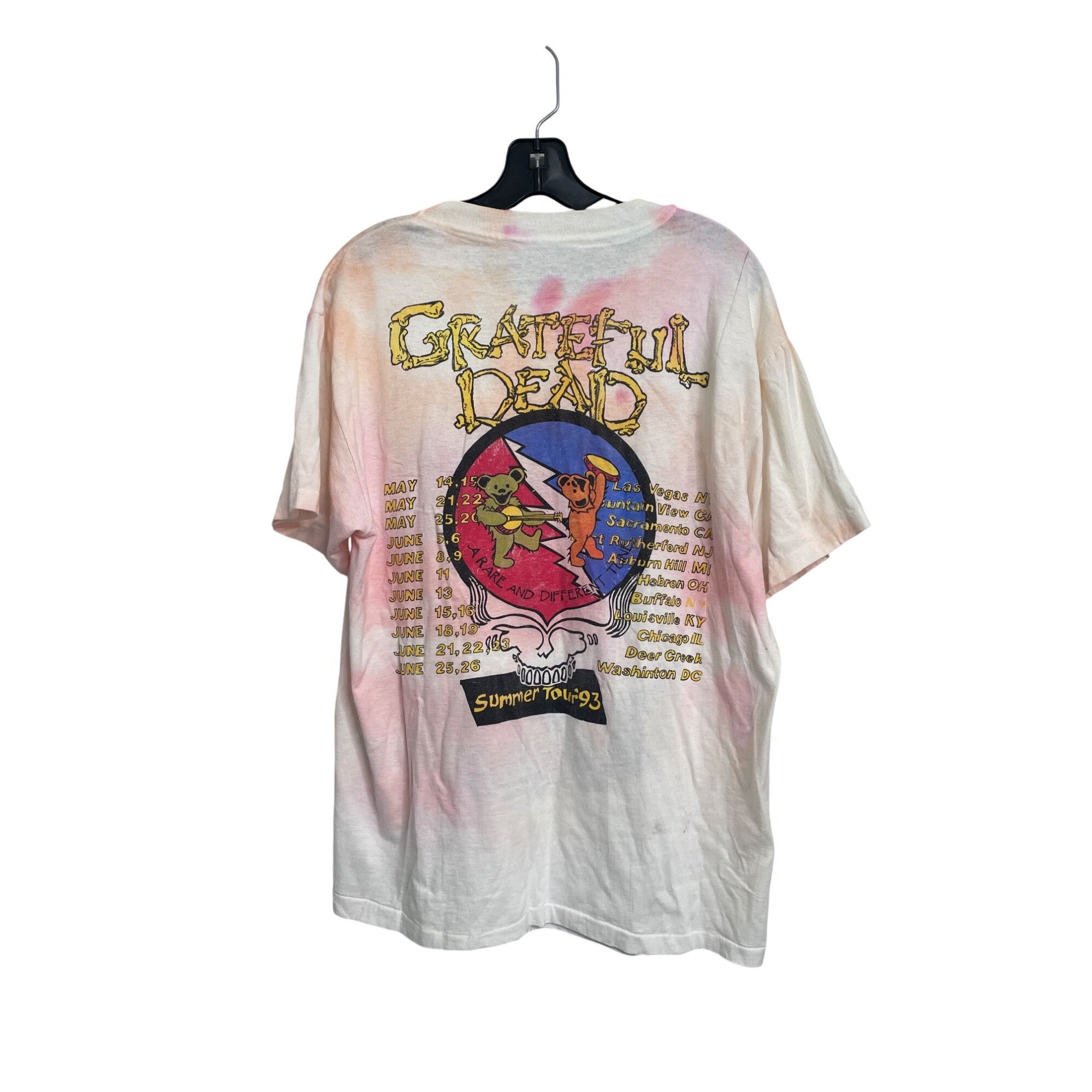 Grateful Dead RARE Vintage Grateful Dead Summer Tour 93 1993 Tie-Dye TShir Size US L / EU 52-54 / 3 - 3 Thumbnail