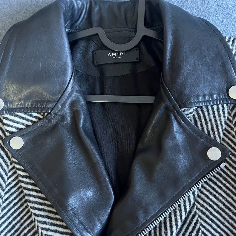 Amiri Amiri Human-patterned coat lined with locomotive leather ja Size US M / EU 48-50 / 2 - 3 Thumbnail