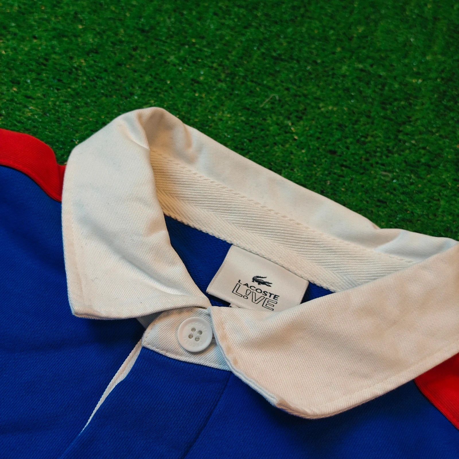 Lacoste Lacoste Polo Sweatshirt blue mens Medium rugby collared Size US M / EU 48-50 / 2 - 7 Thumbnail
