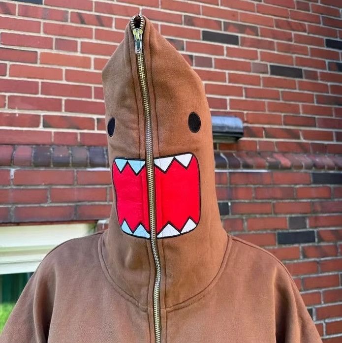 Japanese Brand Domo Kun Full Zip Hoodie Size US XL / EU 56 / 4 - 3 Thumbnail
