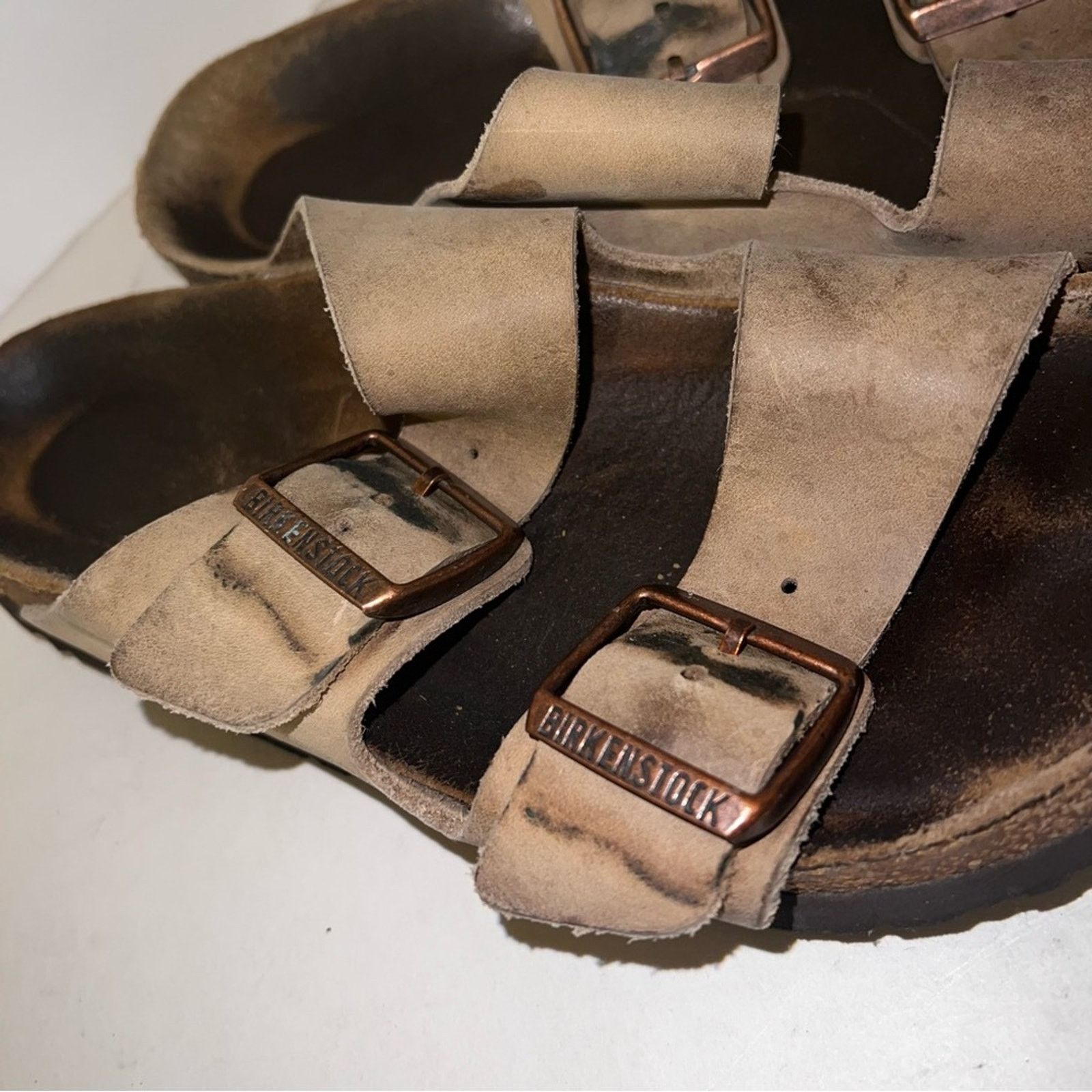 Birkenstock BIRKENSTOCK leather boho summer vacation slides 8 Size US 8 / IT 38 - 2 Thumbnail