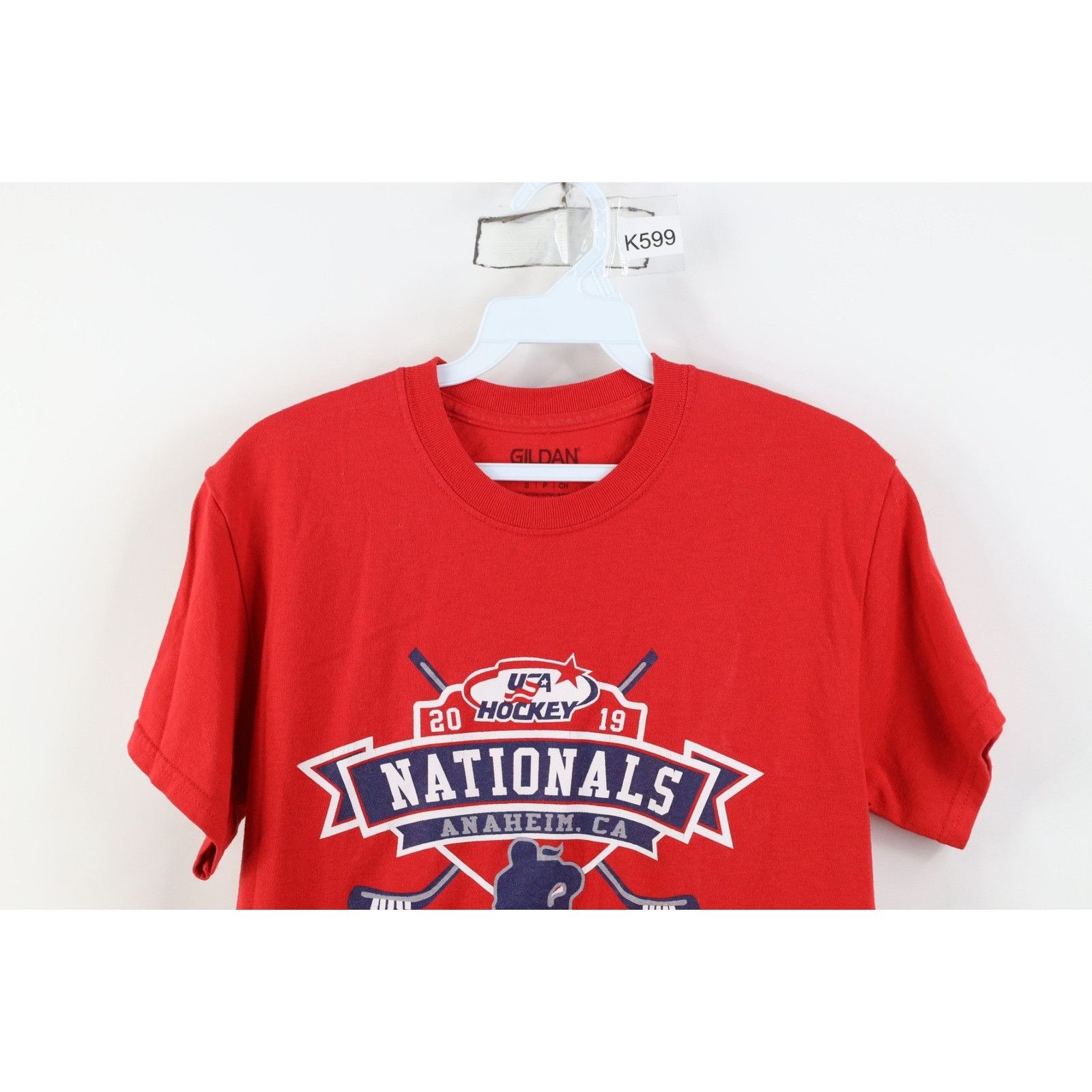 Gildan Y2K 2019 USA Hockey Nationals Olympics T-Shirt Size US S / EU 44-46 / 1 - 2 Thumbnail