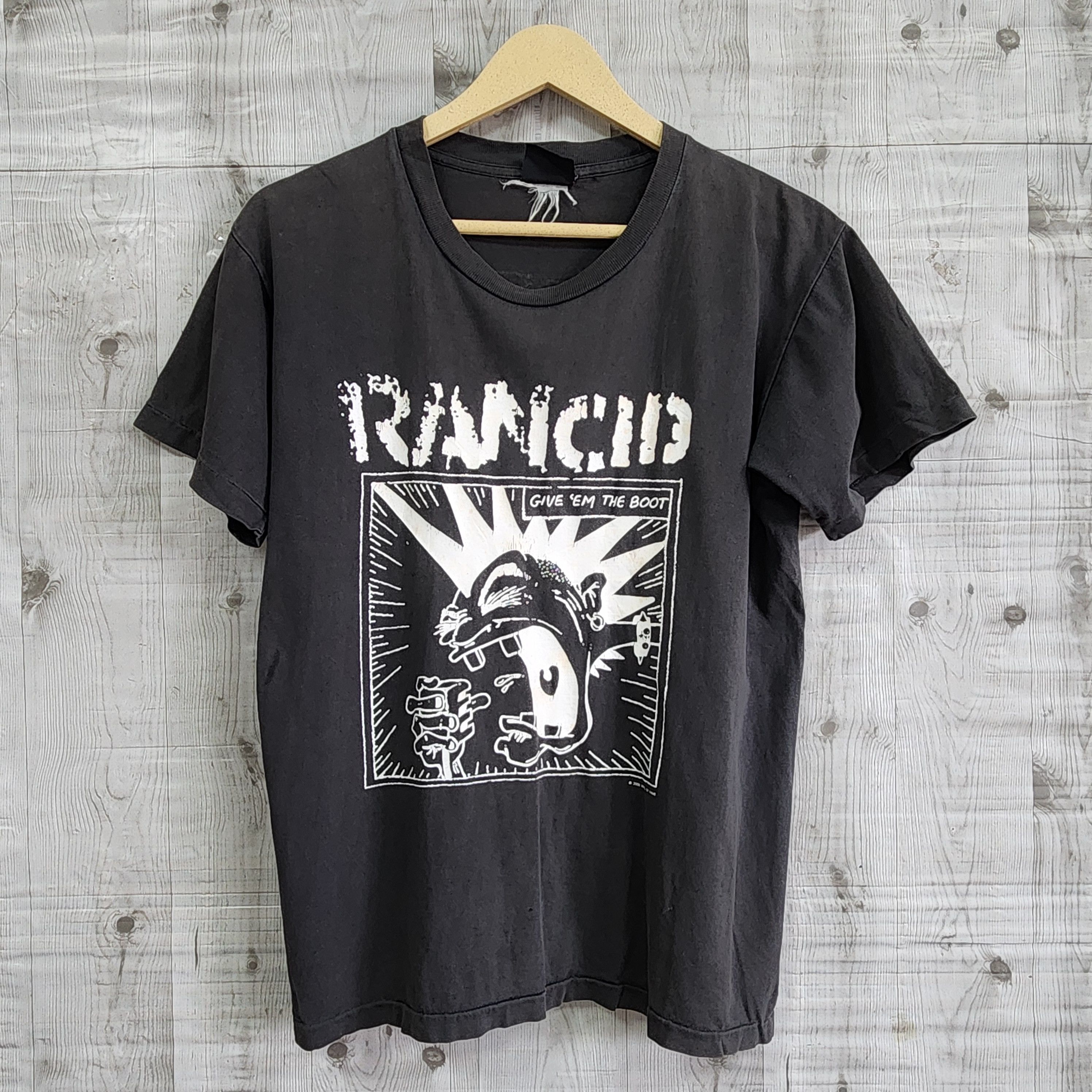 Band Tees × Vintage Vintage 2000s Rancid Give Em The Boot TShirt Single Stitch Size US M / EU 48-50 / 2 - 3 Thumbnail
