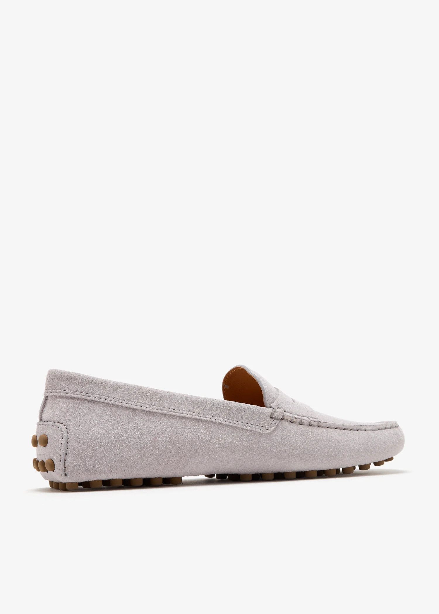 Tod's o1s22i1n0325 Suede & Leather Driving Loafers in Light Lilac Size US 5 / IT 35 - 3 Thumbnail