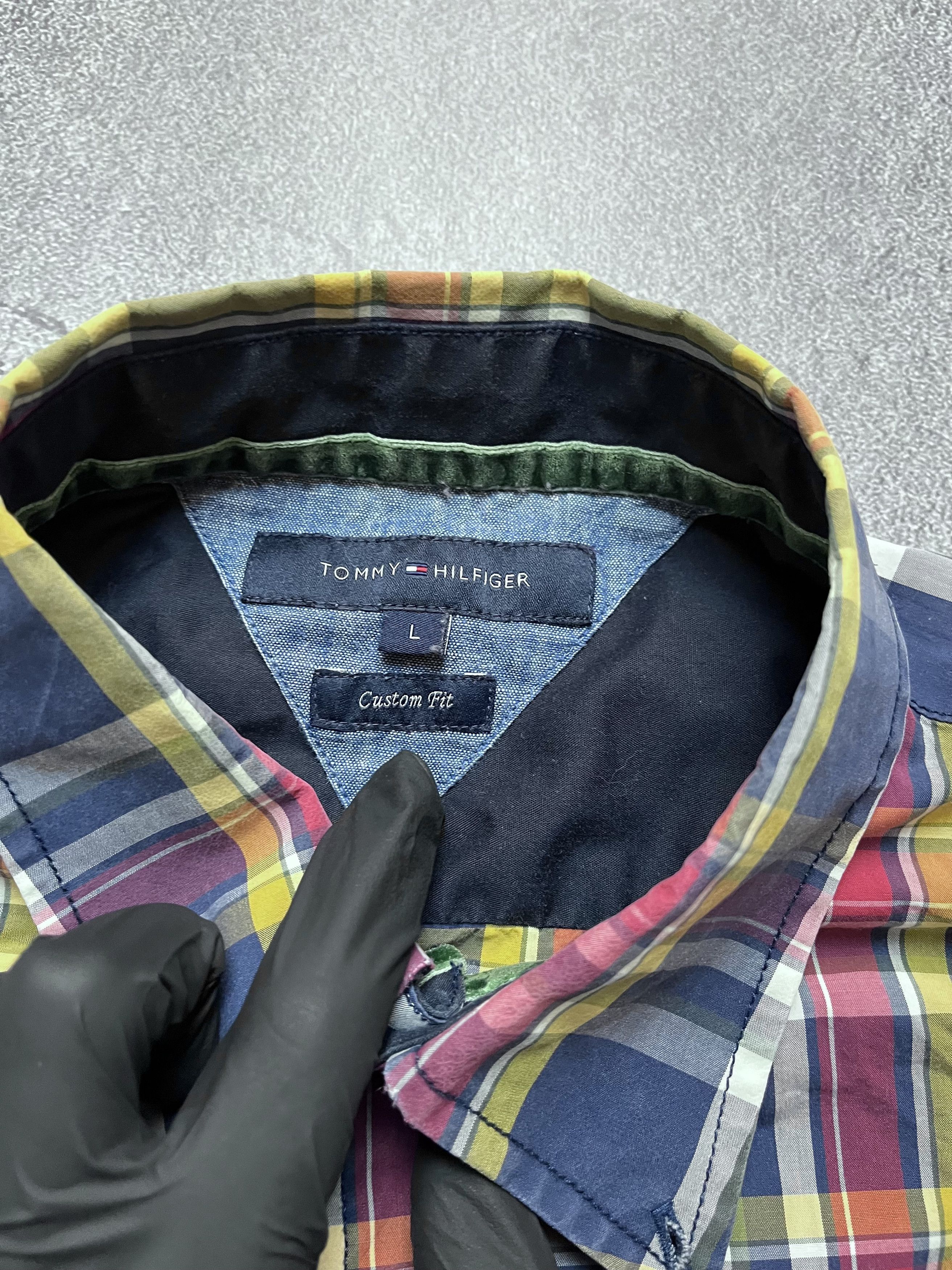 Tommy Hilfiger Vintage Button Up Tommy Hilfiger Big Logo Mens L Size US L / EU 52-54 / 3 - 6 Thumbnail