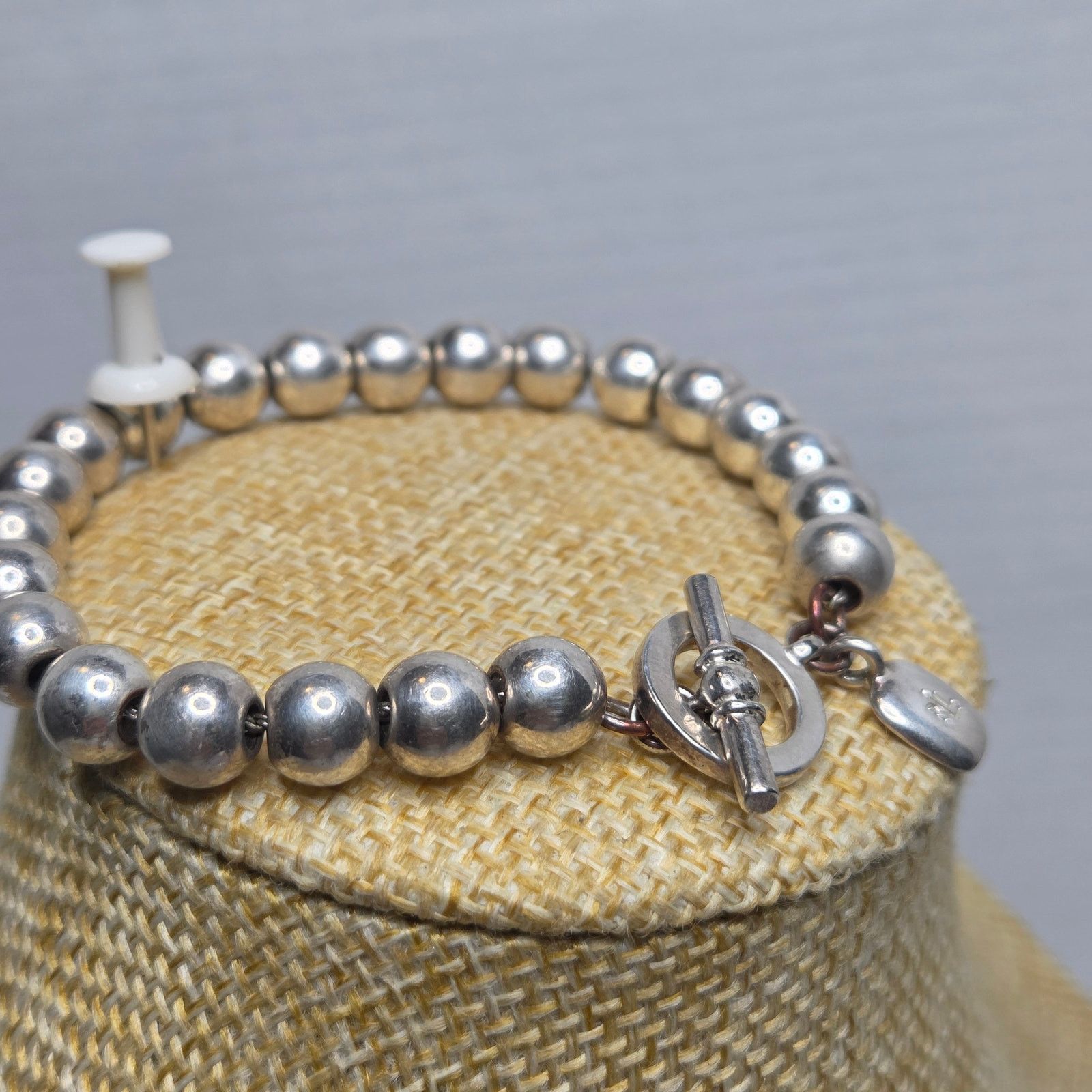 Lauren Ralph Lauren Vintage Ralph Lauren Silver-Tone Beaded Bracelet Jewelry Size ONE SIZE - 4 Thumbnail