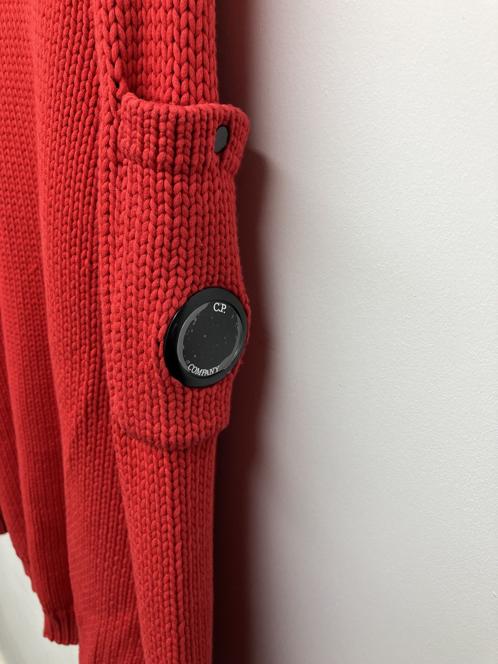 Stone Island C.P. Company Winter Cotton Lens Knit Sweater - Cherry Size US M / EU 48-50 / 2 - 4 Thumbnail