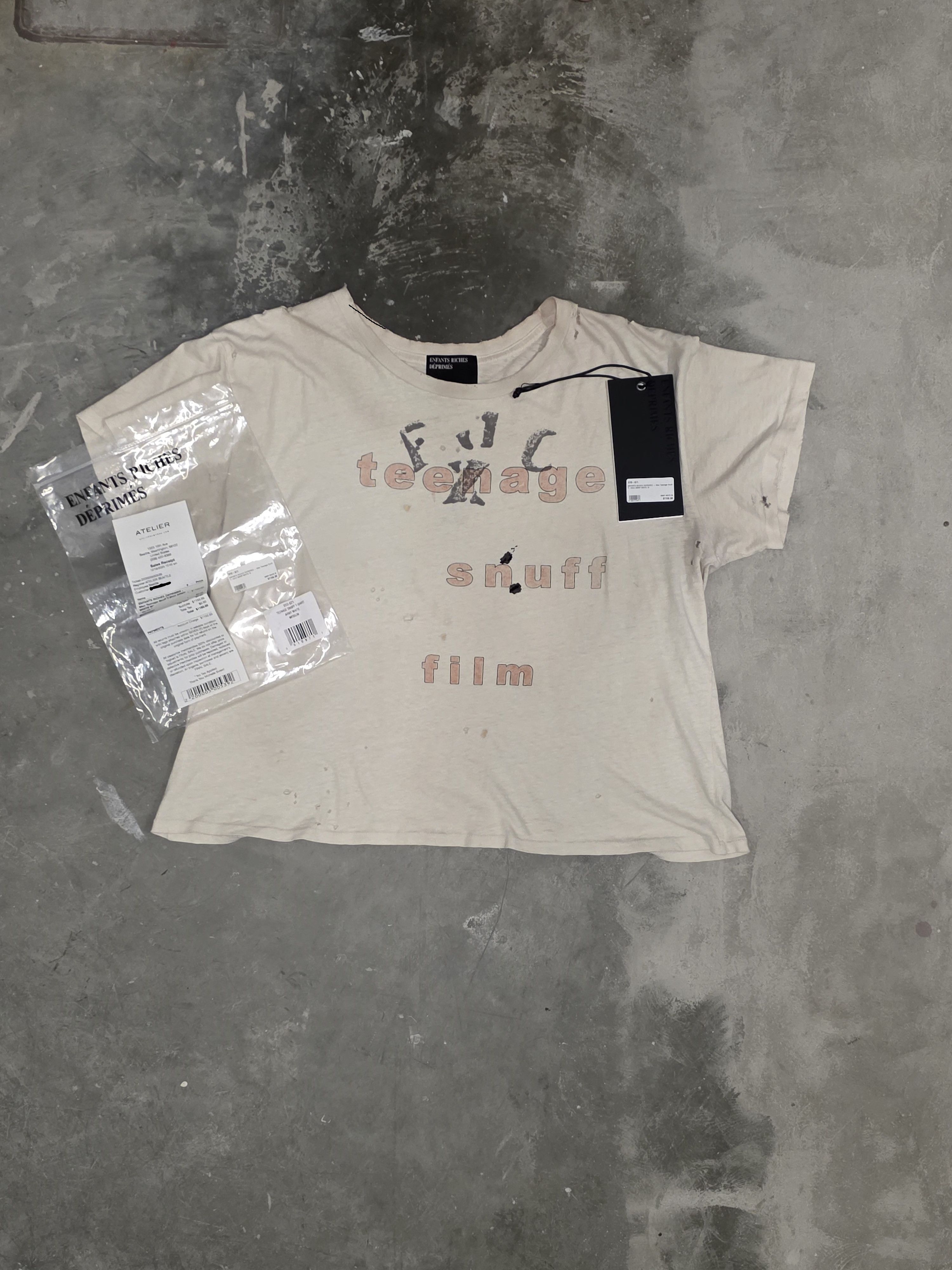 Enfants Riches Deprimes Teenage Snuff Film T-shirt Size US M / EU 48-50 / 2 - 1 Thumbnail