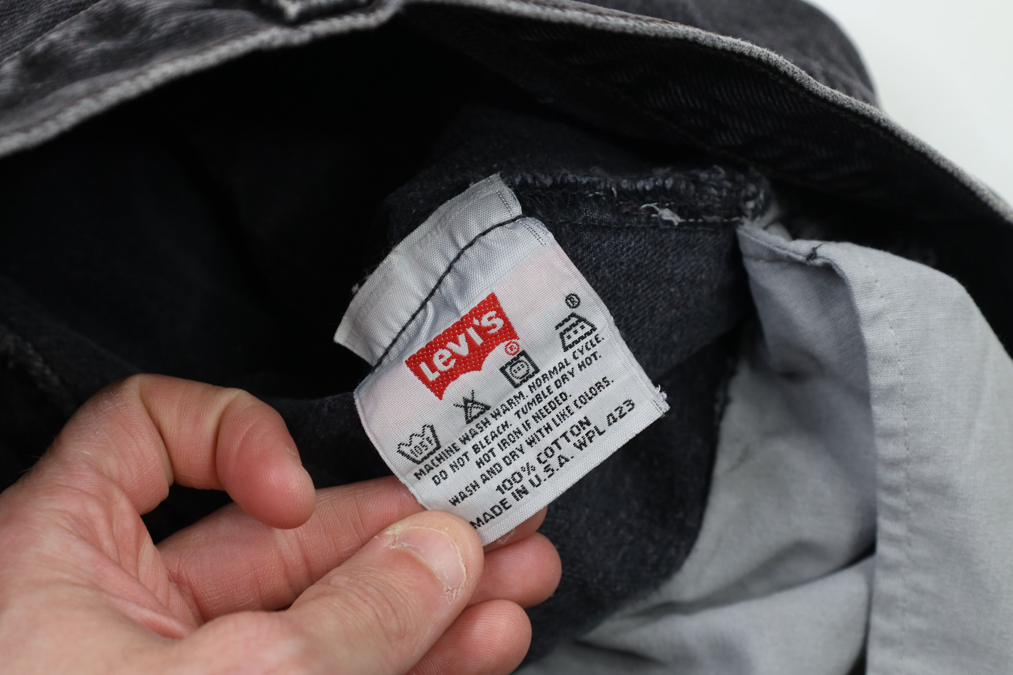 Levi's × Vintage Vintage 90s Levis 501xx Fit Button Fly Jeans Black USA Size US 32 / EU 48 - 8 Thumbnail