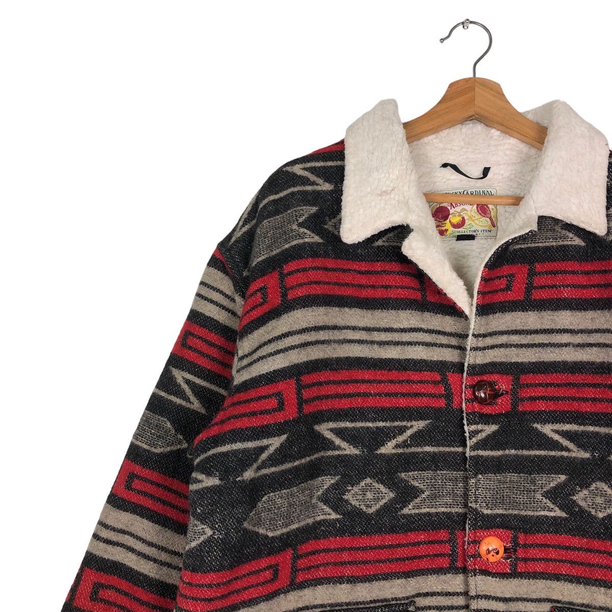 Toyo Enterprises 🔥Vintage Wool Jacket Navajo Native Design Kentucky Cardinal Size US M / EU 48-50 / 2 - 7 Thumbnail