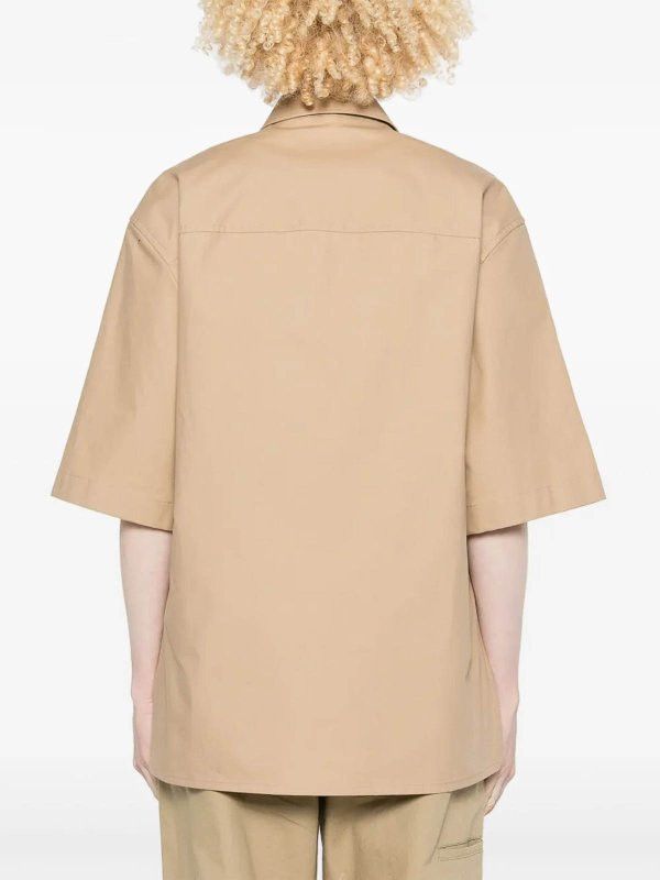 Jil Sander o1loc1c0426 Boxy Shirt in Light Brown Size M / US 6-8 / IT 42-44 - 4 Thumbnail