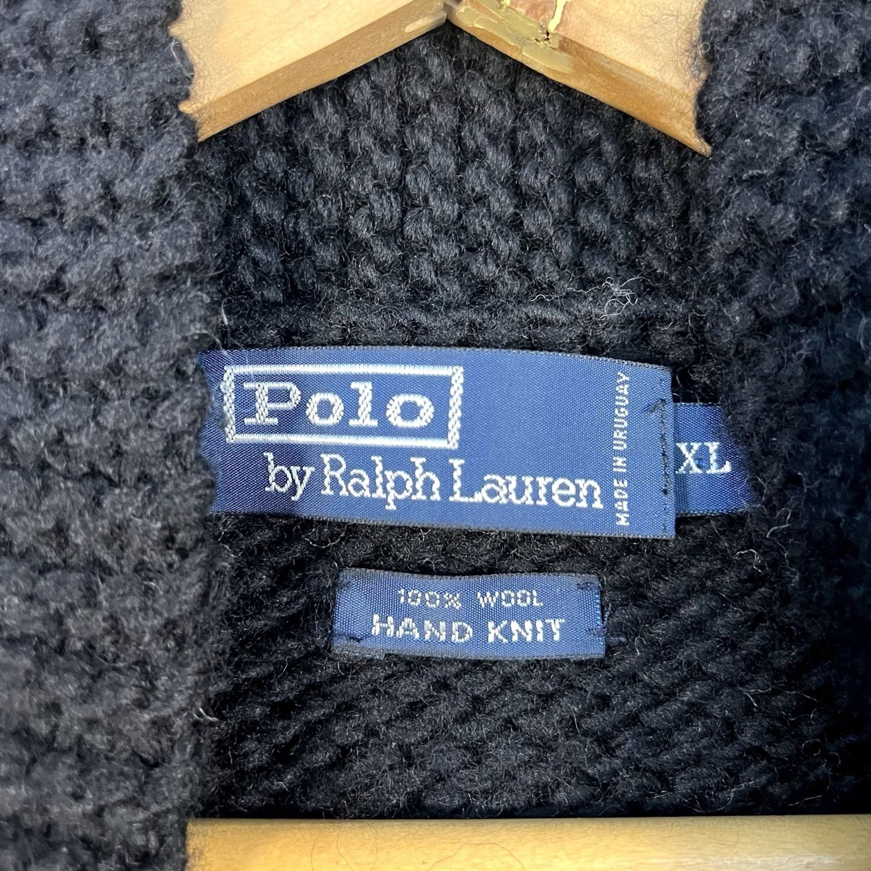 Polo Ralph Lauren VINTAGE Polo Ralph Lauren Sweater Mens XL Black Fair Isle Wool Hand Knit Full Zip Size US XL / EU 56 / 4 - 4 Thumbnail
