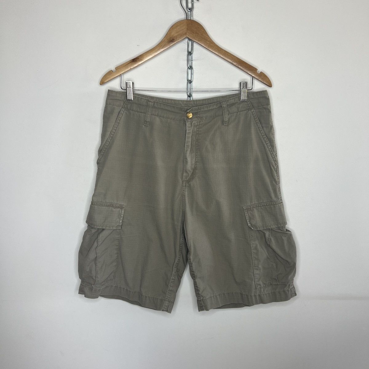 Carhartt Essential Vintage Y2K Carhartt Workwear Cargo Shorts Skater Size US 34 / EU 50 - 1 Thumbnail
