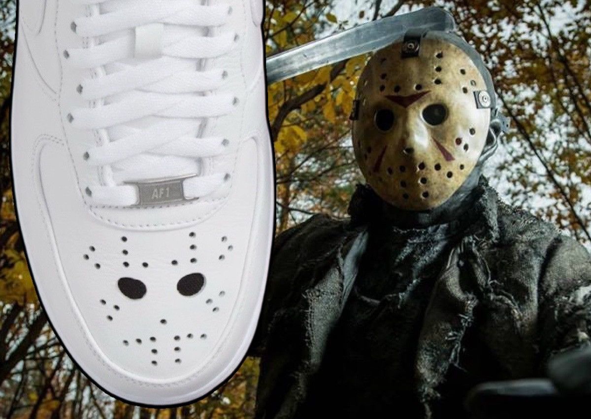 Nike Air Force 1 Low ‘ Jason Voorhees ‘ Size US 7 / EU 40 - 11 Thumbnail