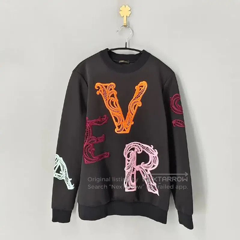 Versace Versace Black Cotton Ladies Sweatshirt . Size S / US 4 / IT 40 - 1 Thumbnail