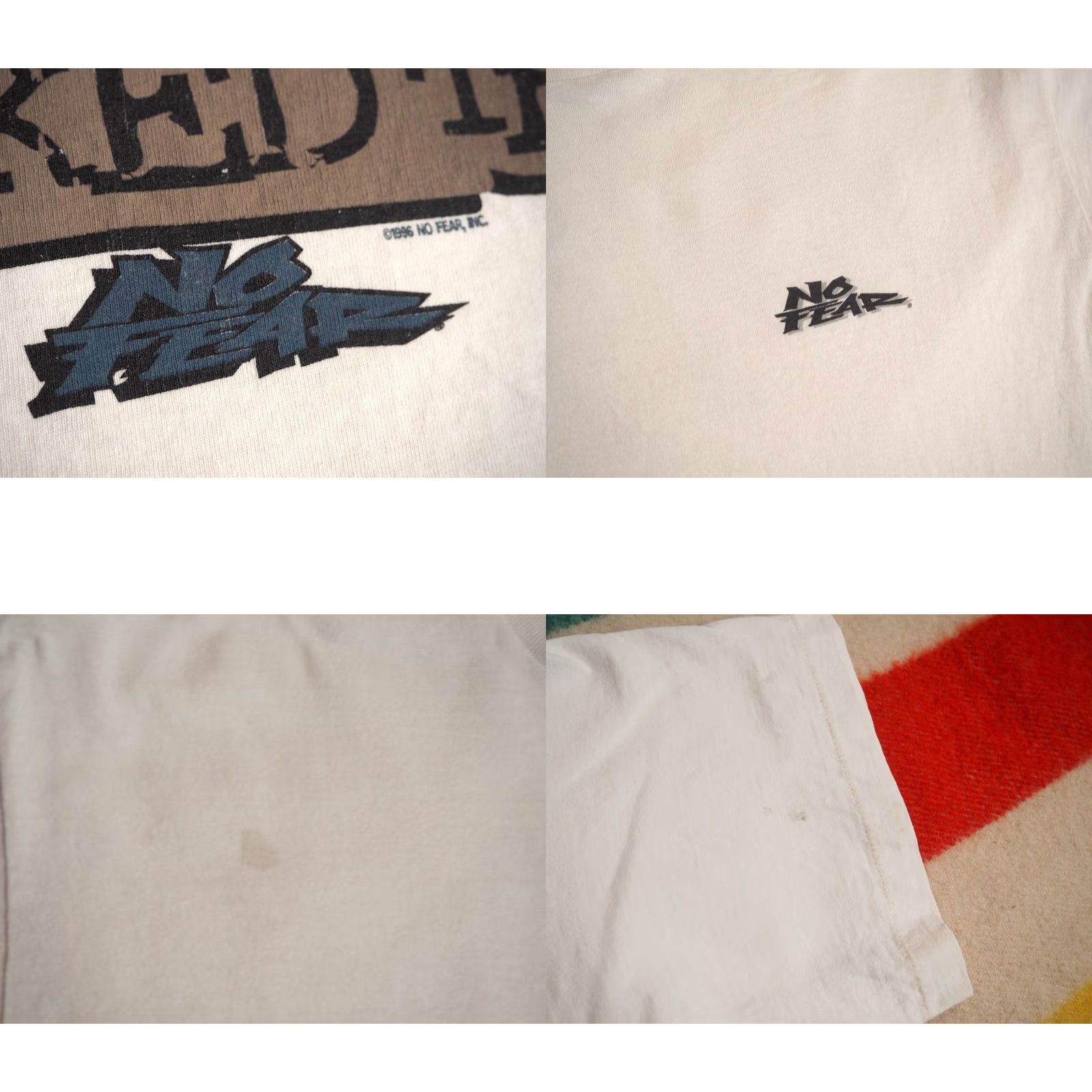 No Fear VTG 90s No Fear Tee Shirt Mens XL Beige Grunge Graphic Tee T-Shirt USA Short Sleeve Vintage 1990s Casual Size US XL / EU 56 / 4 - 8 Thumbnail