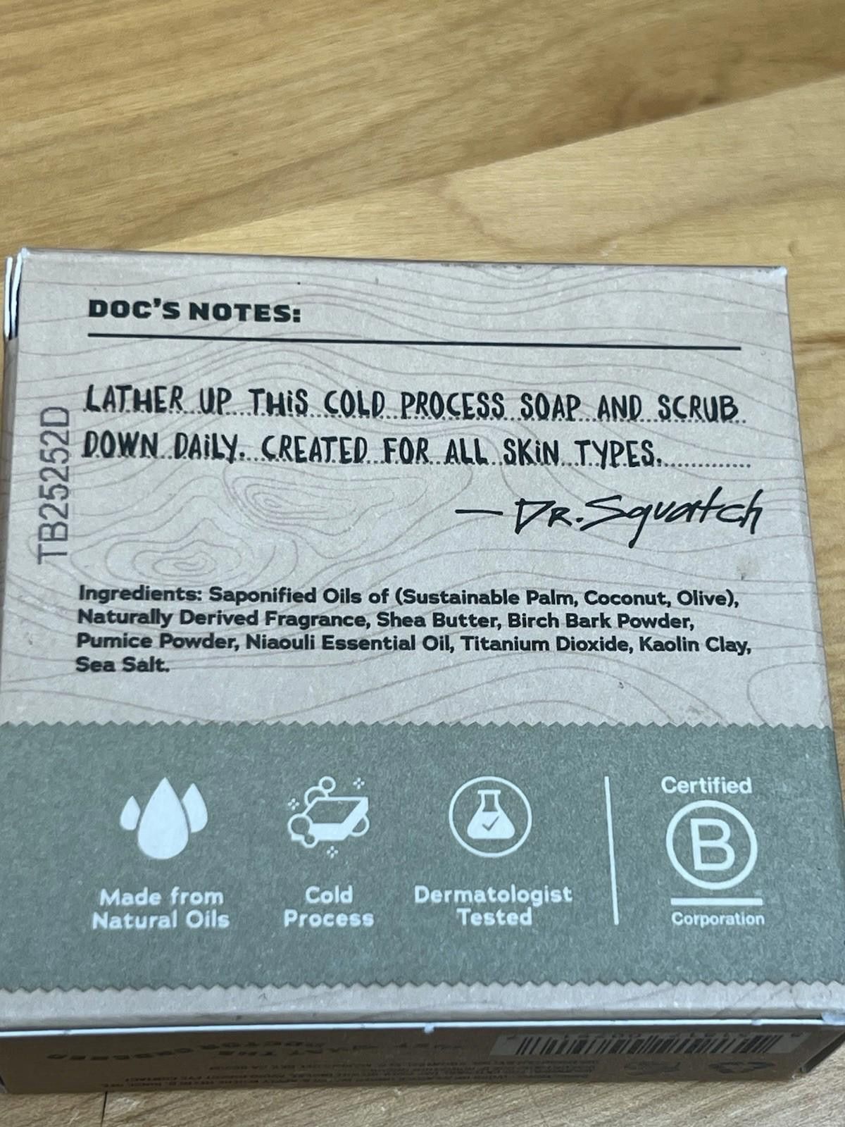 Other Dr. Squatch Birchwood Breeze All Natural Soap Men Medium Size ONE SIZE - 8 Thumbnail