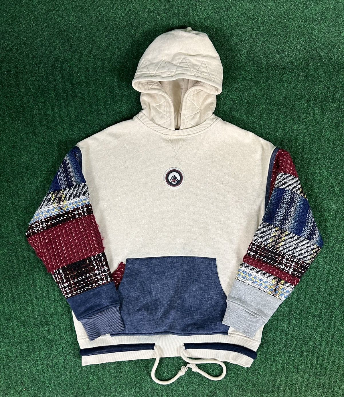 Kith Kith Patchwork Williams Hoodie Off White Size Medium Grailed