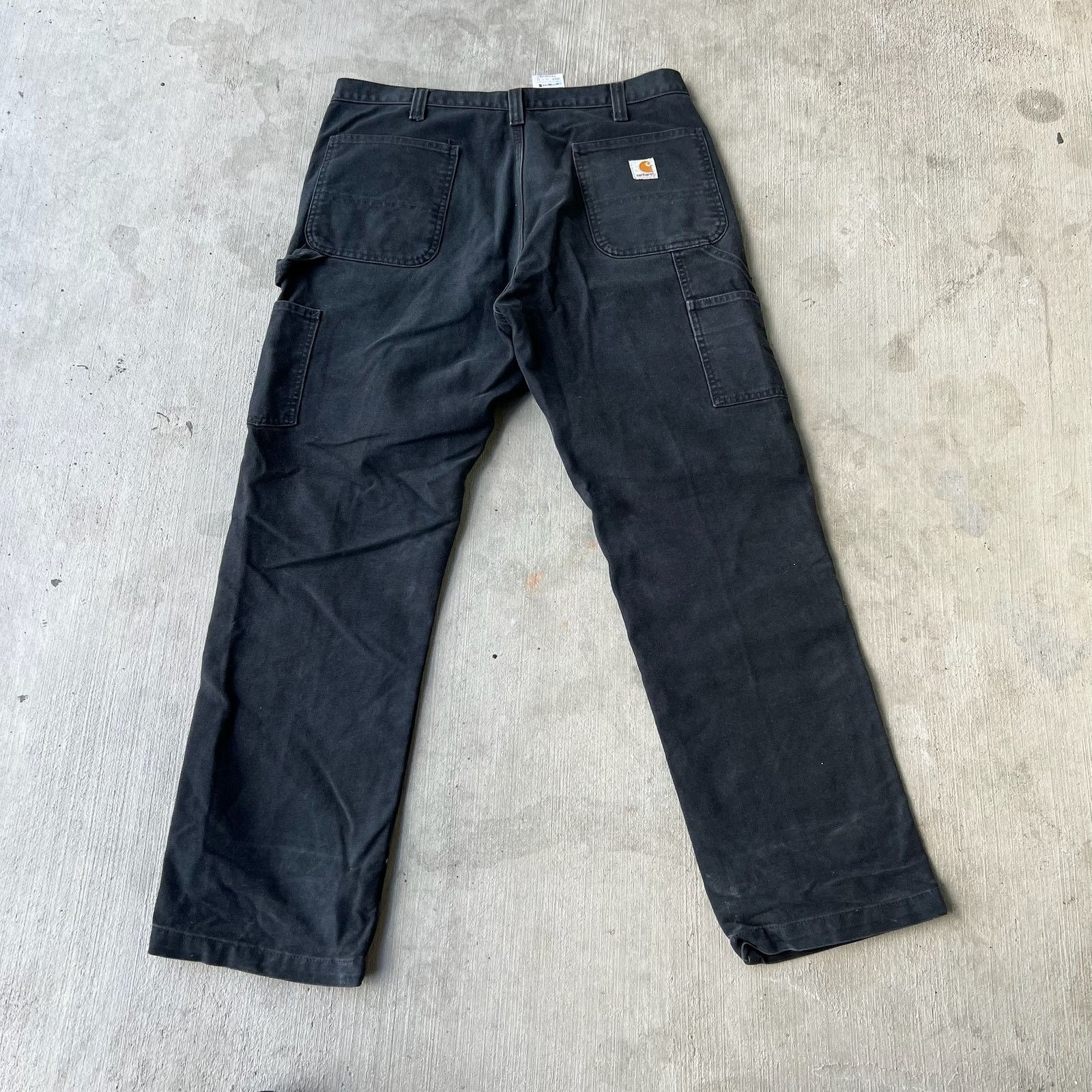Carhartt × Vintage Carhartt black faded double knee work wear carpenter pants Size US 37 - 5 Thumbnail