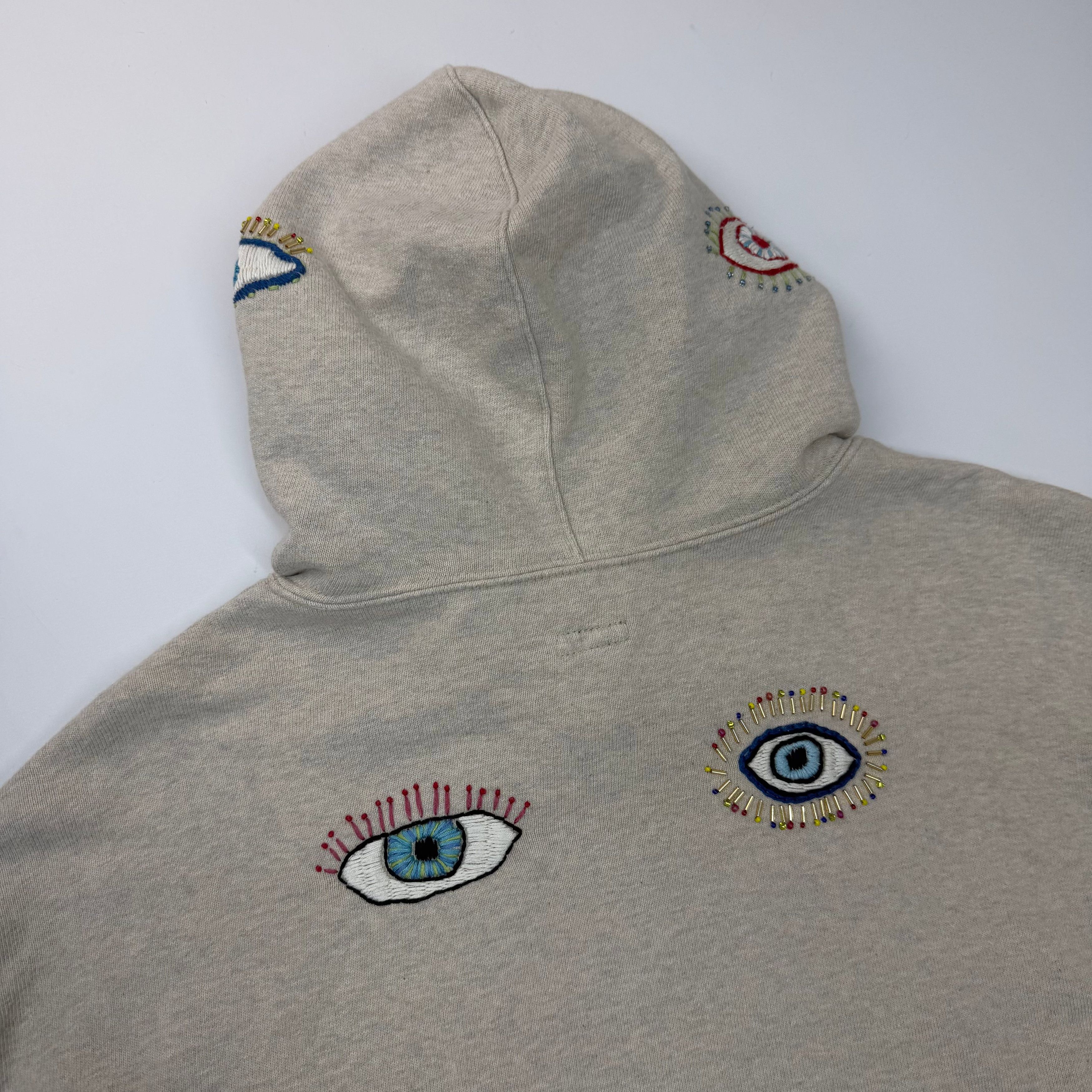 Kapital Kapital Eye-Motif Ecru Hoodie 3 (L) Size US L / EU 52-54 / 3 - 4 Thumbnail