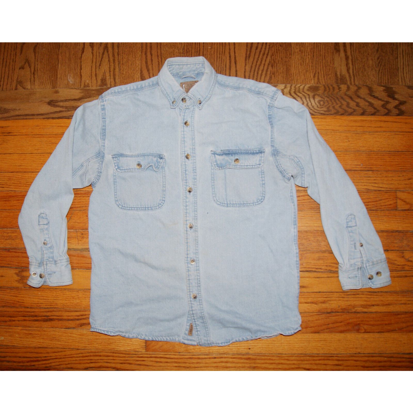 SCHMIDT C E Schmidt Workwear Denim Button Shirt Mens M Jean Jacket Size US M / EU 48-50 / 2 - 3 Thumbnail