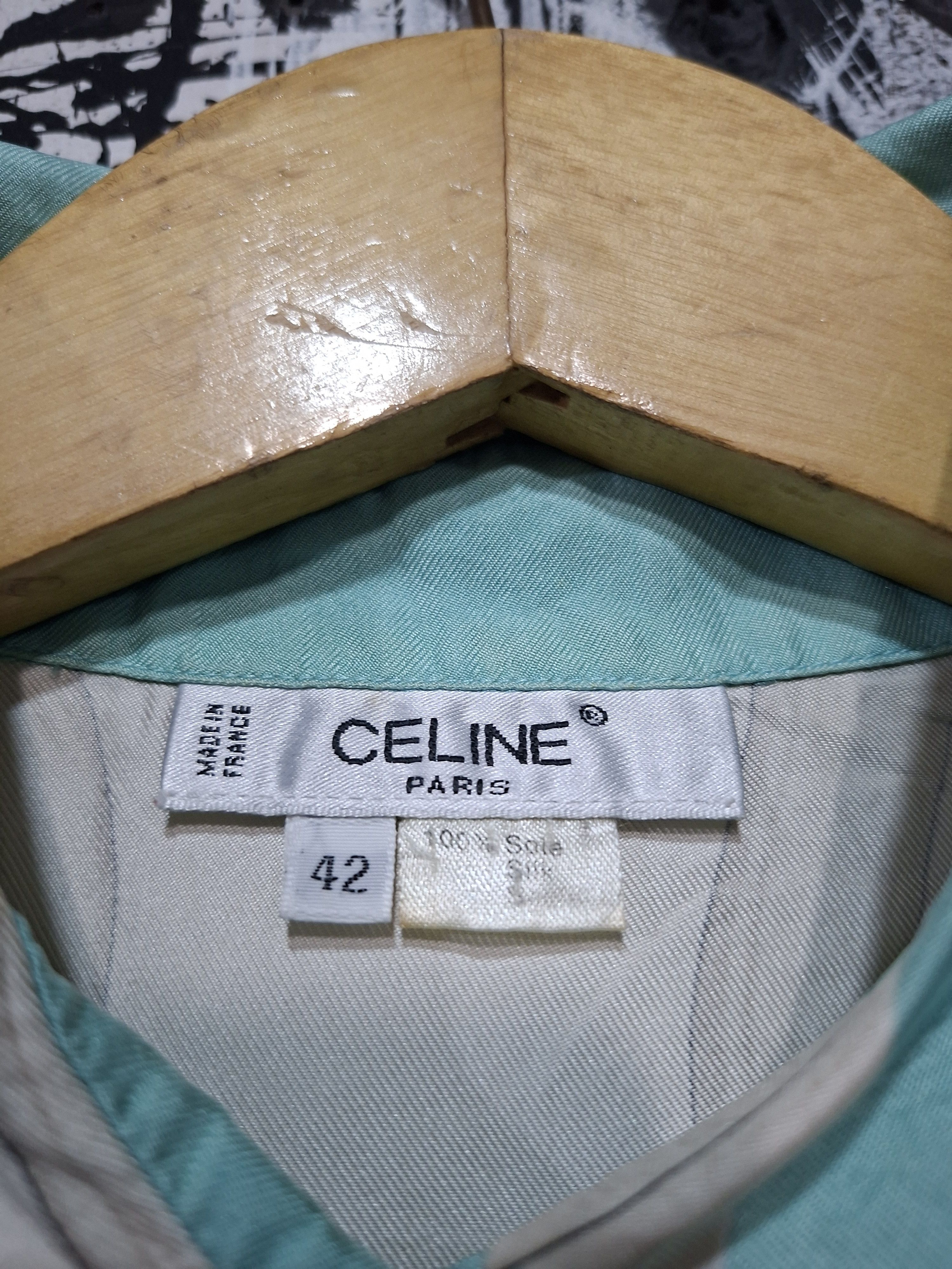 Celine 90'S CELINE PARIS BAROQUE SILK PRINTED SHIRT Size L / US 10 / IT 46 - 6 Thumbnail