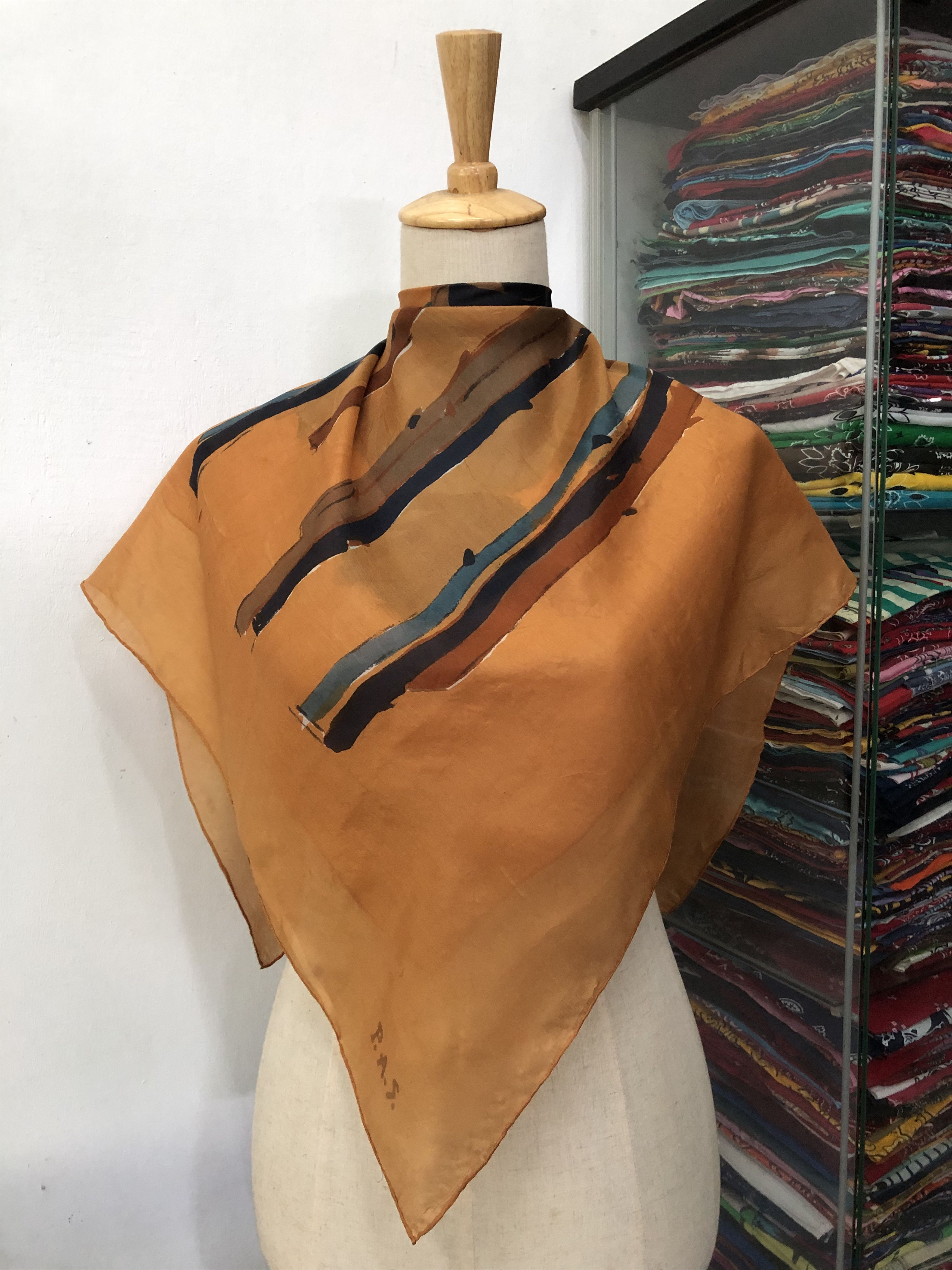 Vintage Vintage P.A.S Silk Scarf Size ONE SIZE - 1 Thumbnail