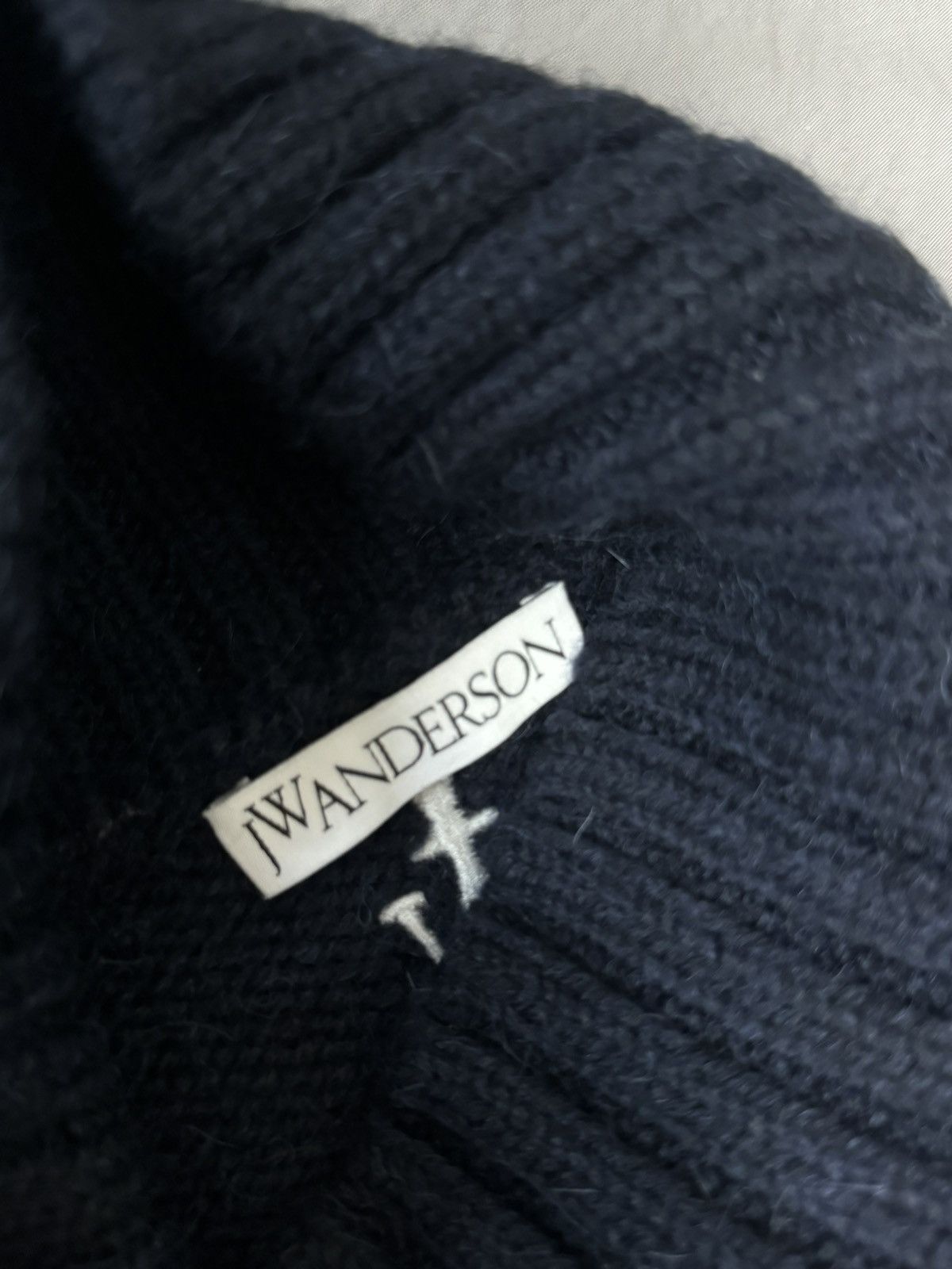 JW Anderson Navy Wool Turtleneck Knitted Sweater Size US XL / EU 56 / 4 - 4 Thumbnail