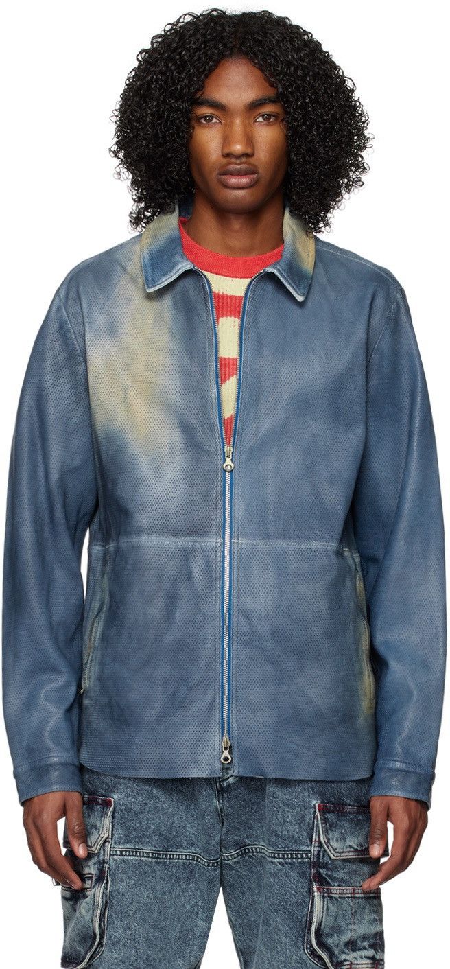Diesel ❗️NEW 🇺🇸 Diesel Leather Jacket L-Clime Giacca Rare NWT Size US L / EU 52-54 / 3 - 2 Thumbnail