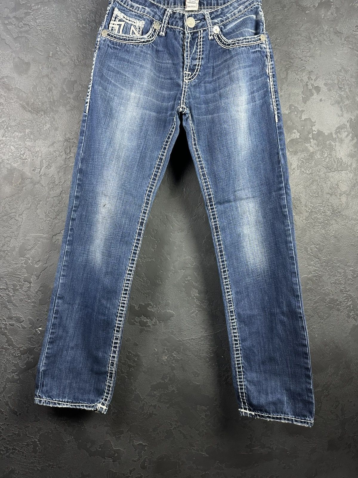 True Religion True Religion Jeans White Stitch Made in USA Size US 33 - 7 Thumbnail