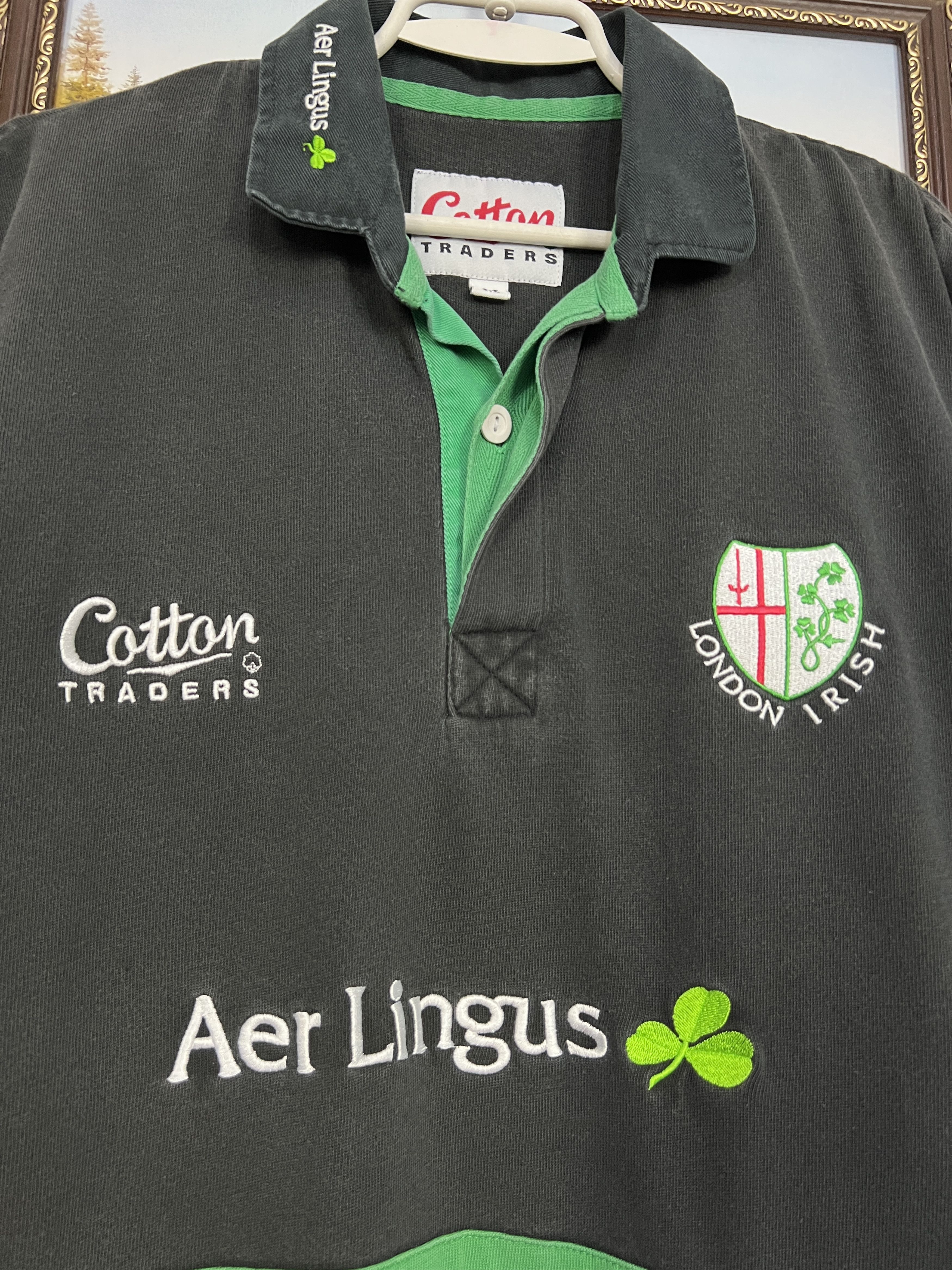 Cotton Traders Vintage 90's London Irish Rugby Union Jersey Trikot Size US M / EU 48-50 / 2 - 3 Thumbnail