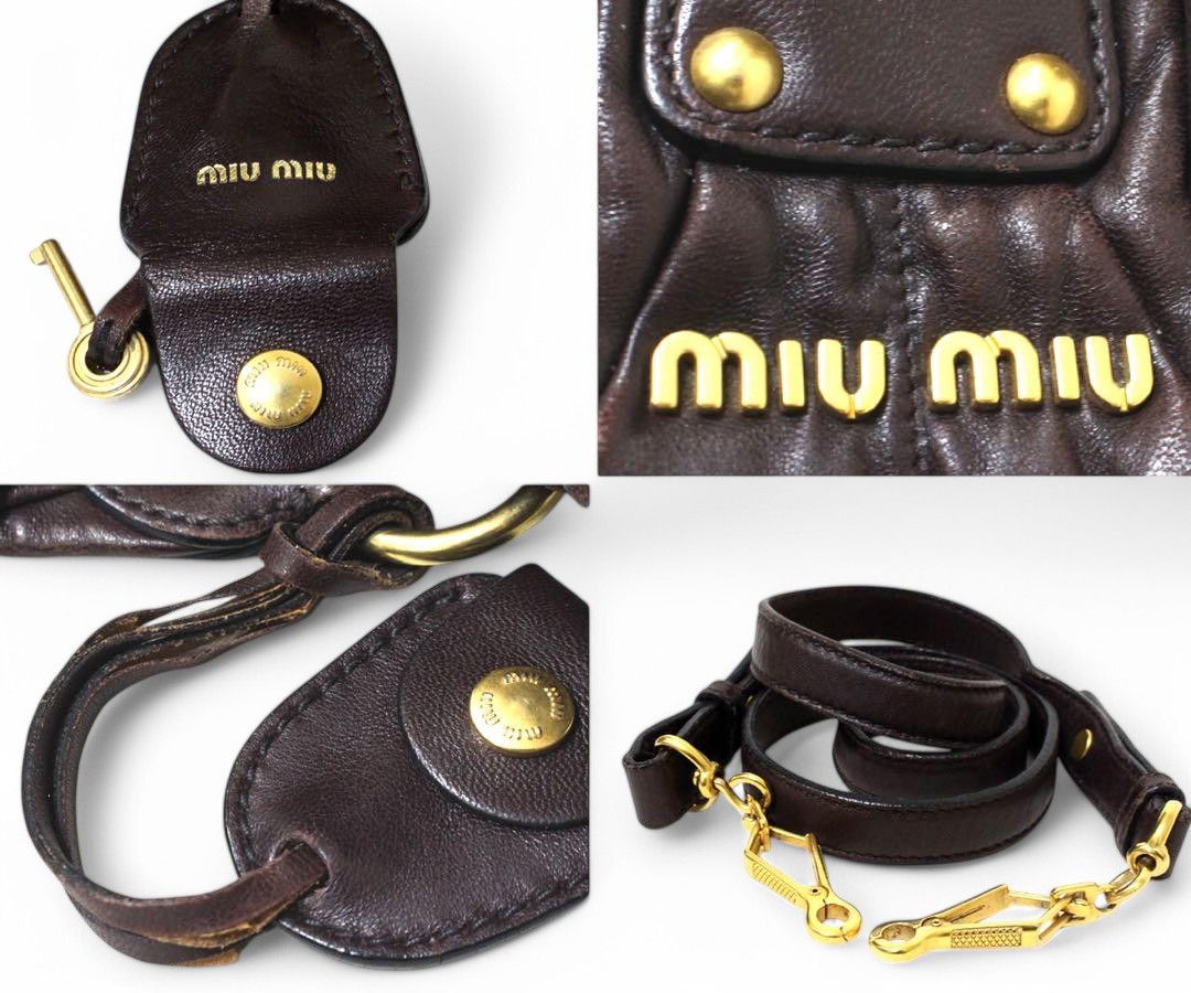 Miu Miu - Matelasse Vintage Brown Handbag Shoulder Bag