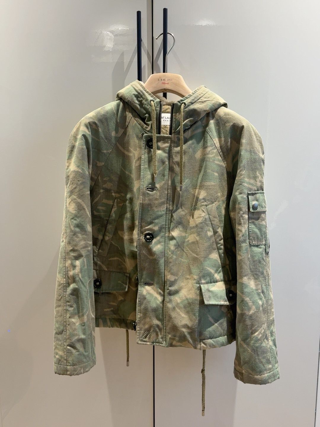 Saint Laurent Paris Saint Laurent Camouflage Hooded Jacket Size US M / EU 48-50 / 2 - 1 Thumbnail