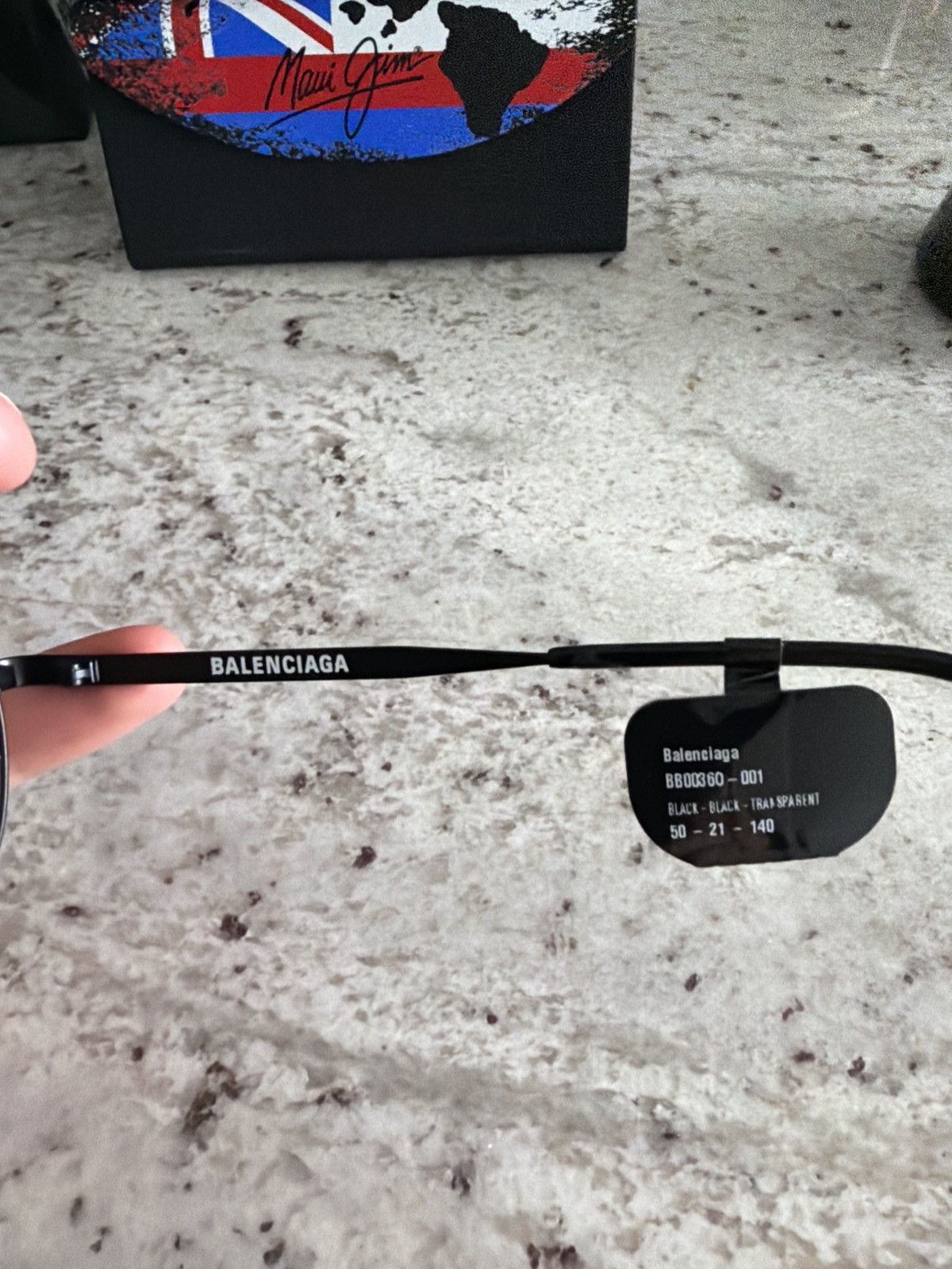 Balenciaga Balenciaga BB0036O 001 Optical Glasses Frames — Black Size ONE SIZE - 3 Thumbnail