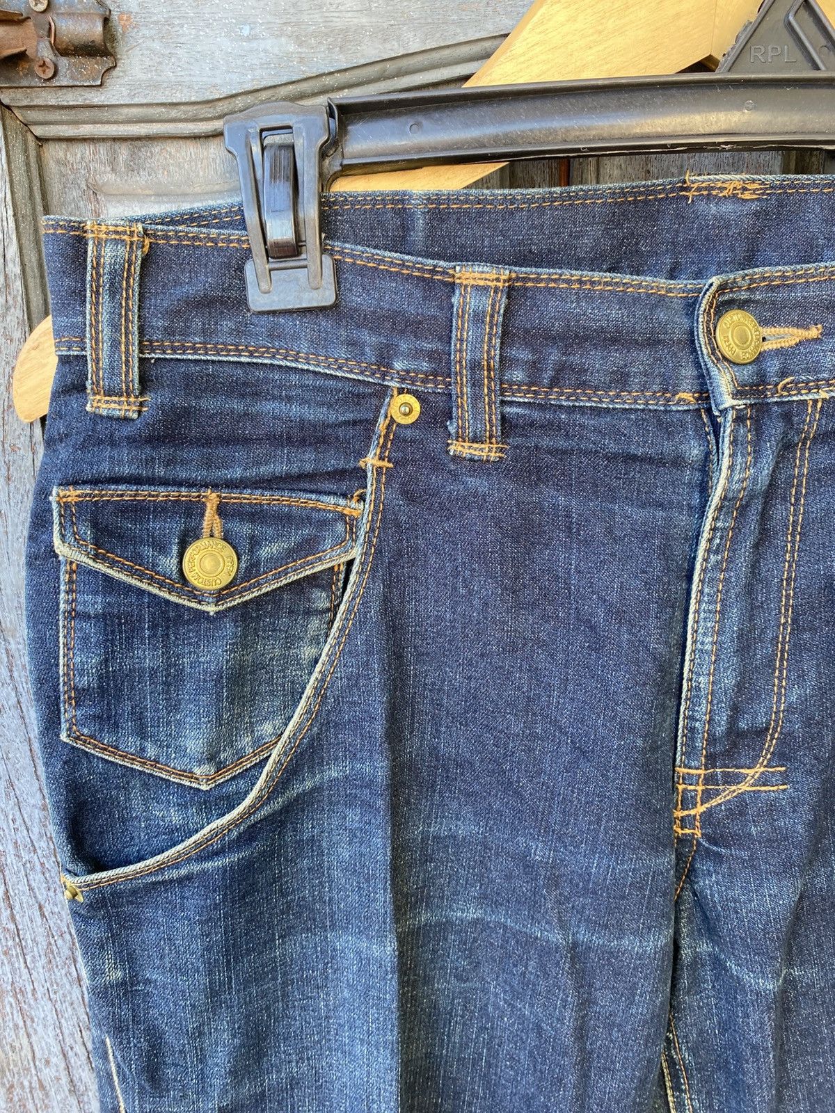 PPFM PPFM Denim Hidden Kimono Print & Gold Zipper Made in Japan Size US 30 / EU 46 - 4 Thumbnail