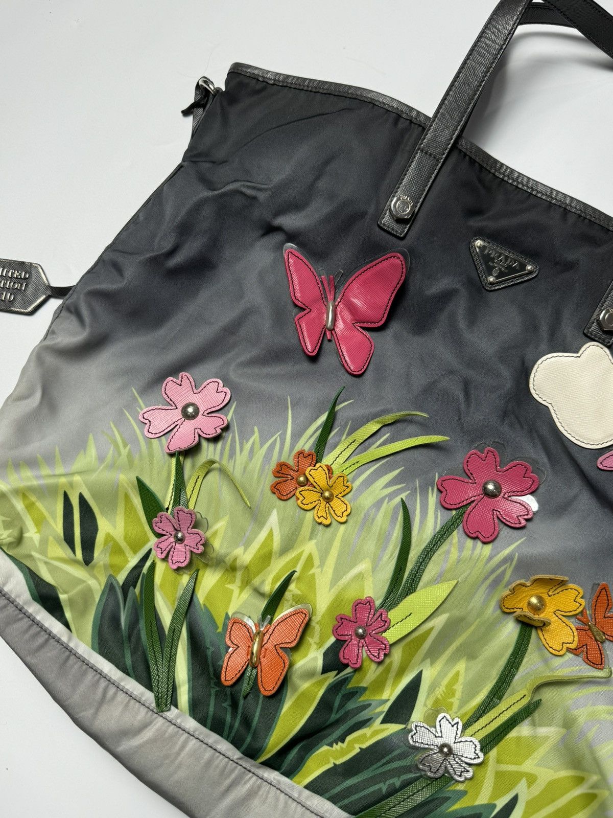 Prada Prada | Saffiano Trimmed | Garden City Tote Bag | Size ONE SIZE - 3 Thumbnail