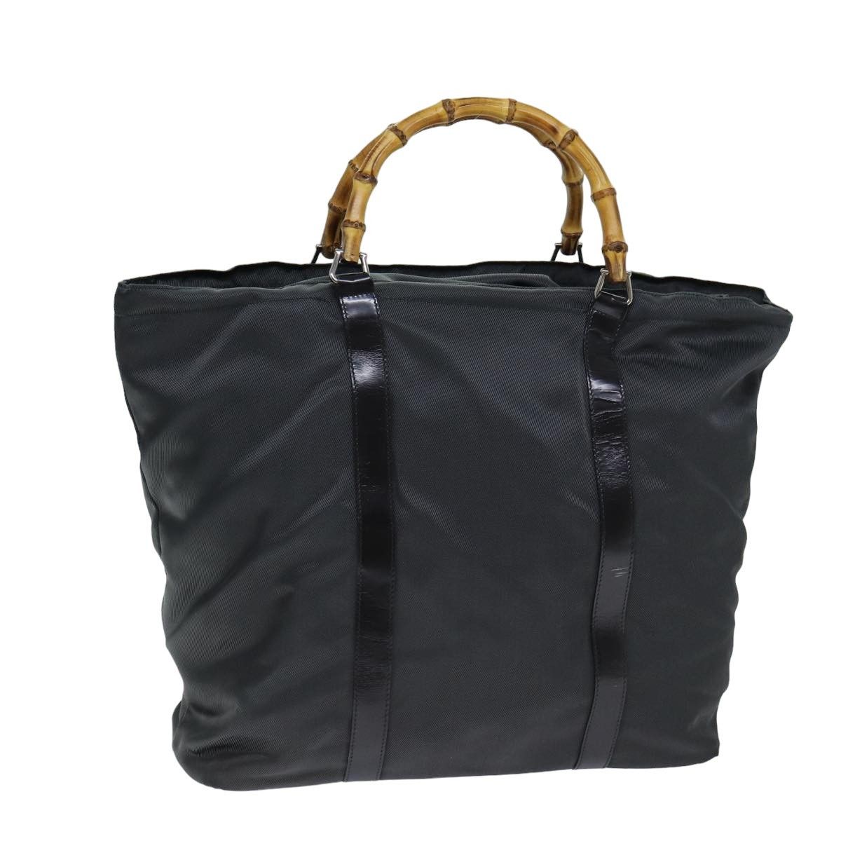 Gucci Gucci Vintage Bamboo Handle Tote Nylon Size ONE SIZE - 1 Thumbnail