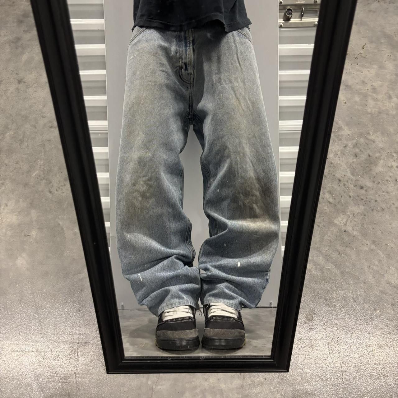 Japanese Brand × Vintage Crazy Vintage Y2K/2000s Baggy Grunge Light Wash Denim Jeans! Size US 34 / EU 50 - 1 Thumbnail