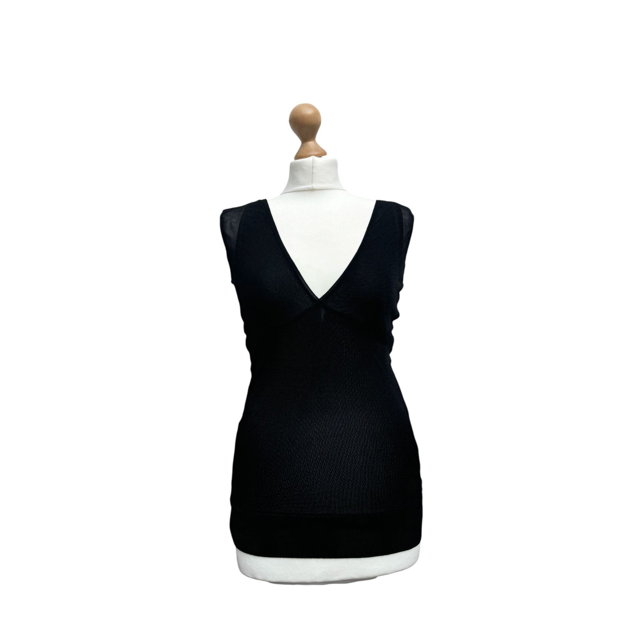 Balenciaga Nicolas Ghesquière SS 2005 Black Mesh Top Size XS / US 0-2 / IT 36-38 - 1 Thumbnail