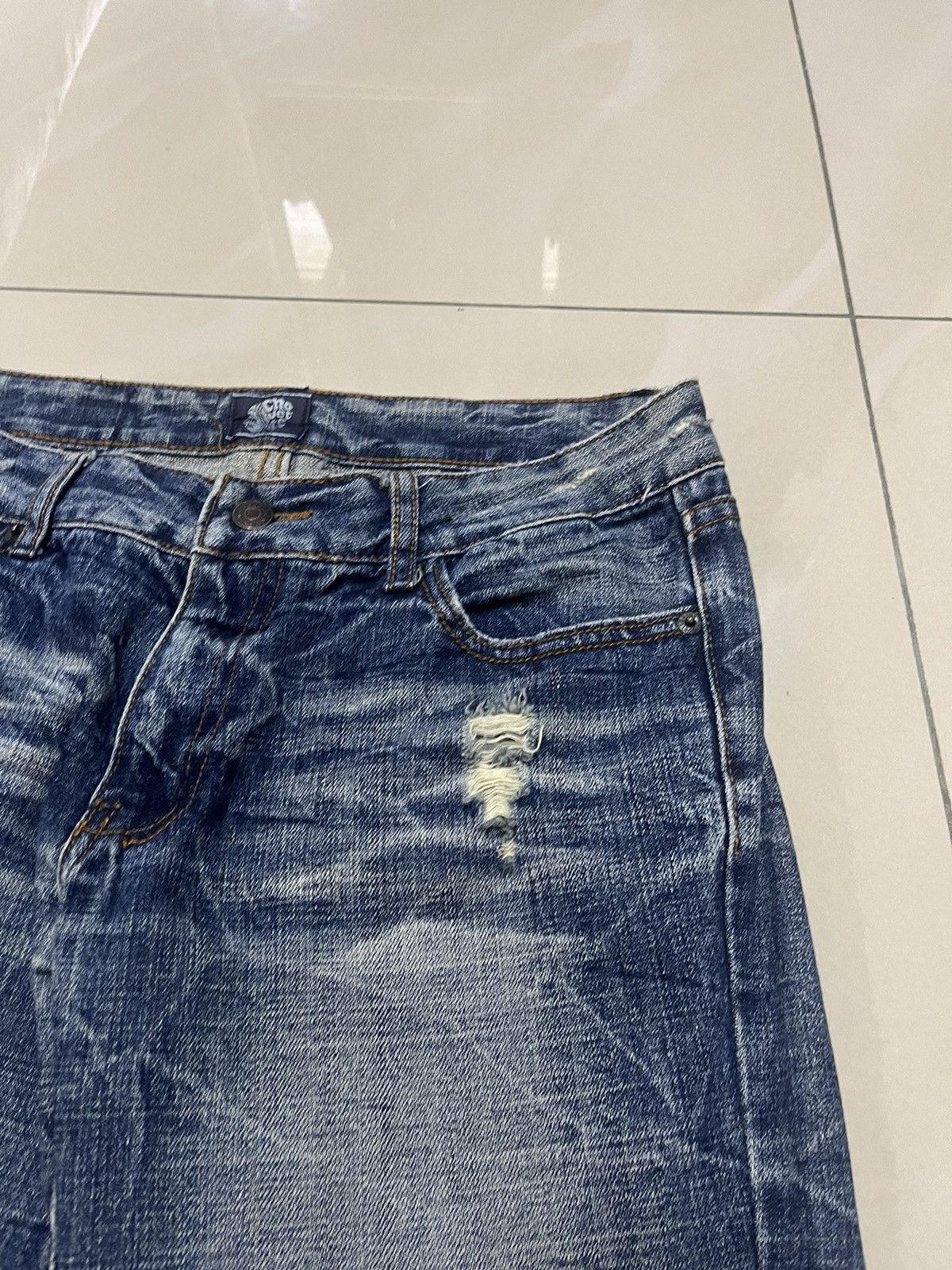 Hysteric Glamour Flare Jeans chouette distressed thunder denim low rise Size US 32 / EU 48 - 6 Thumbnail