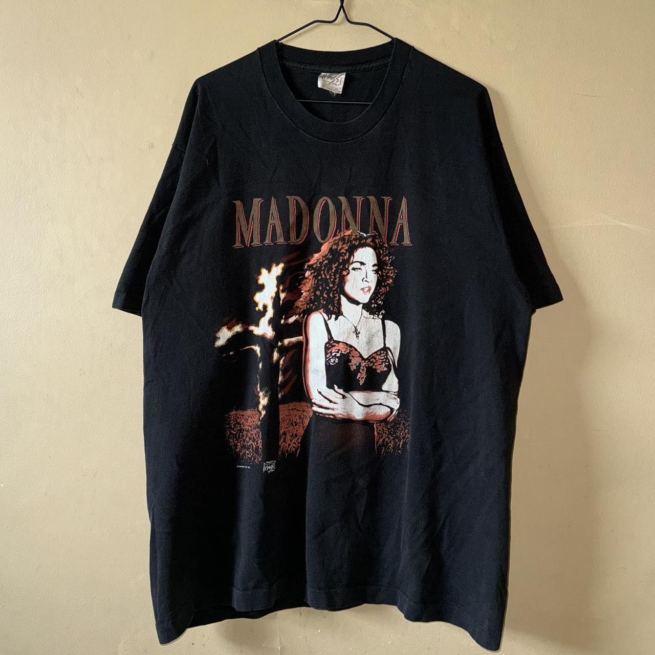 Vtg 1989 Madonna Like A Prayer T-shirt White S/M 80s Pop