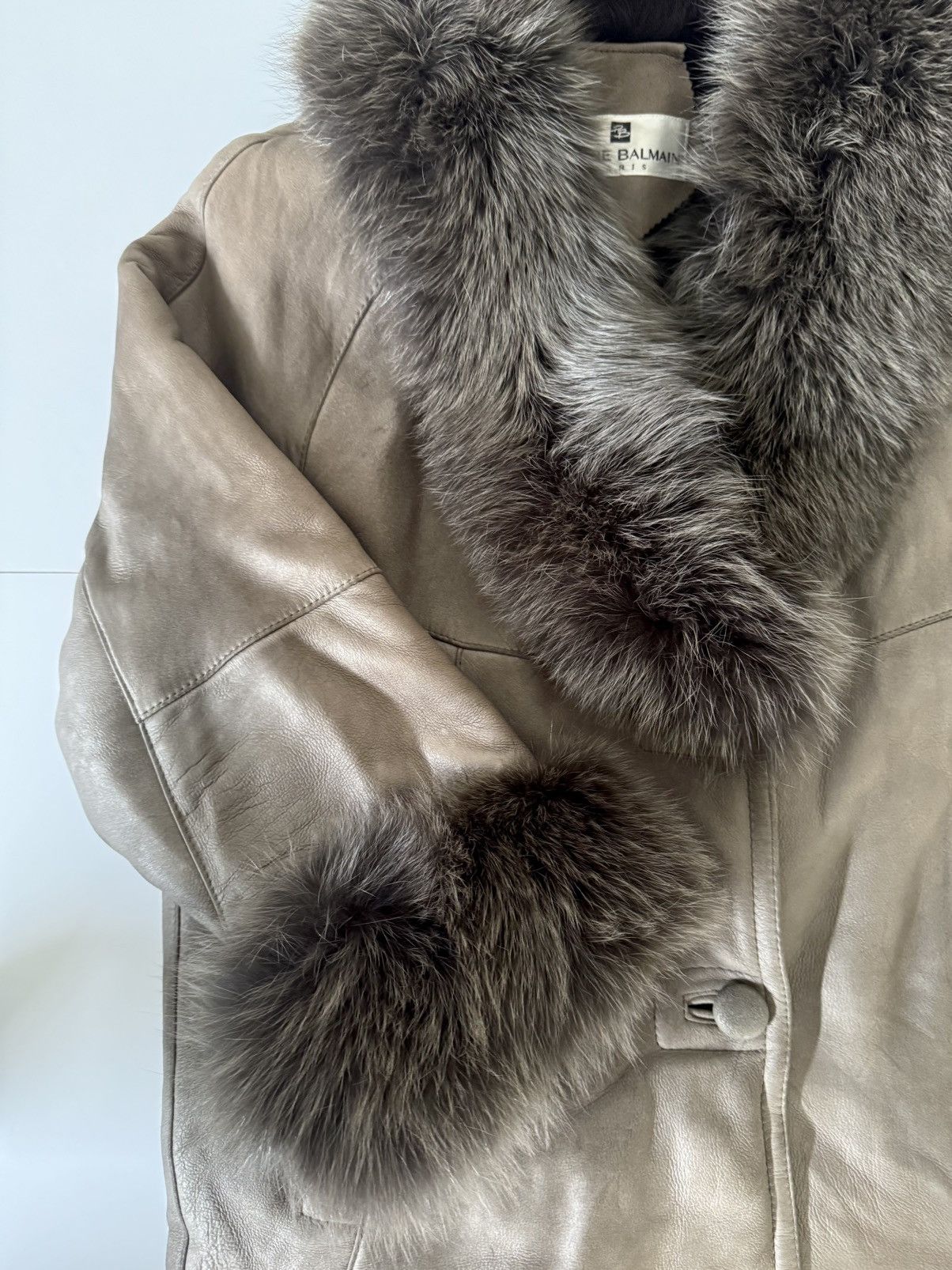 Pierre Balmain Pierre Balmain Shearling Leather Jacket Genuine Fur Trim Size M / US 6-8 / IT 42-44 - 7 Thumbnail