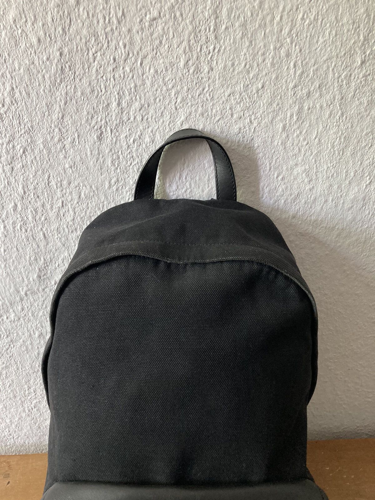 Balenciaga Balenciaga Leather Appliquéd Canvas Backpack Size ONE SIZE - 6 Thumbnail