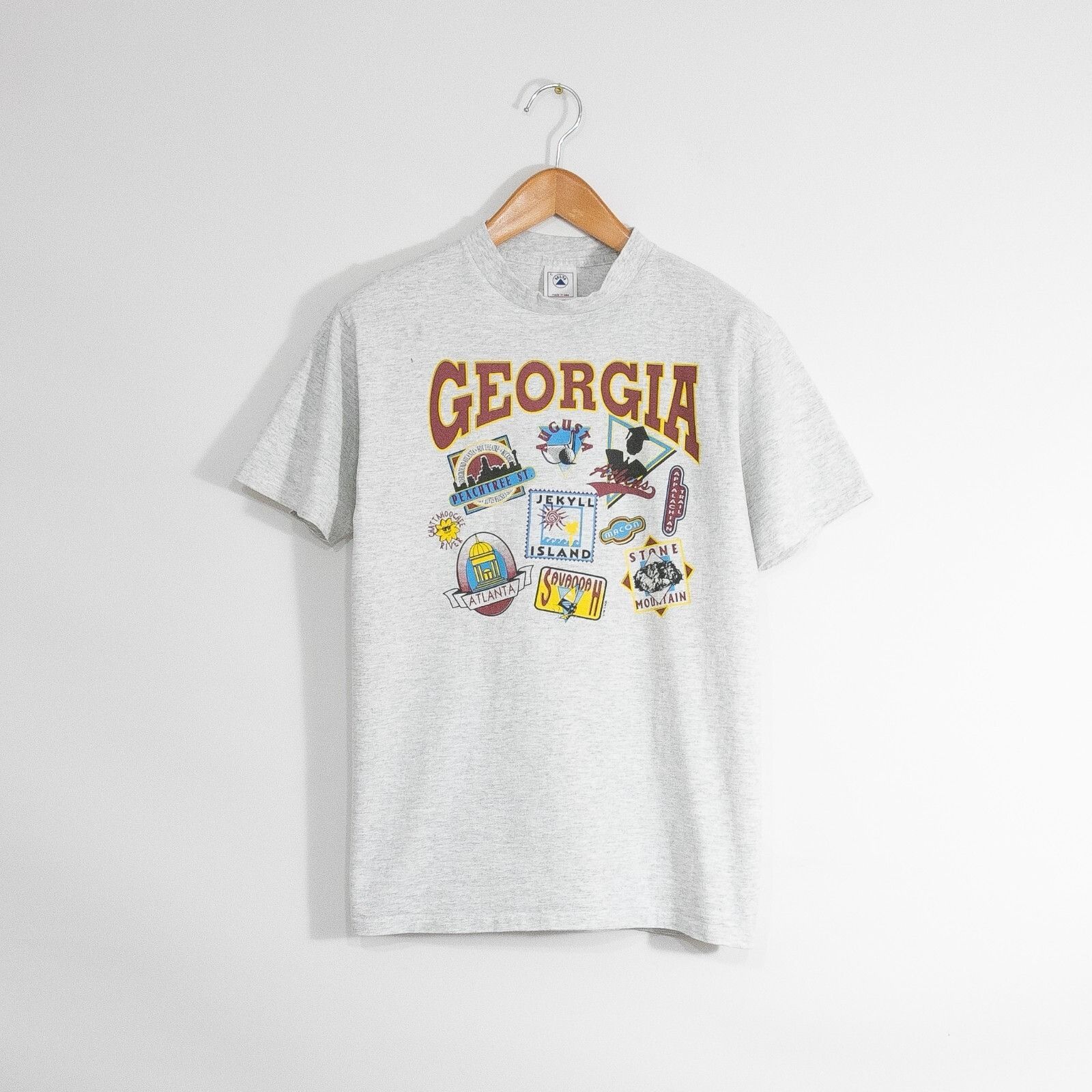 Vintage Vintage 90s Georgia Tourism T Shirt Large Atlanta Distressed Size US L / EU 52-54 / 3 - 1 Thumbnail