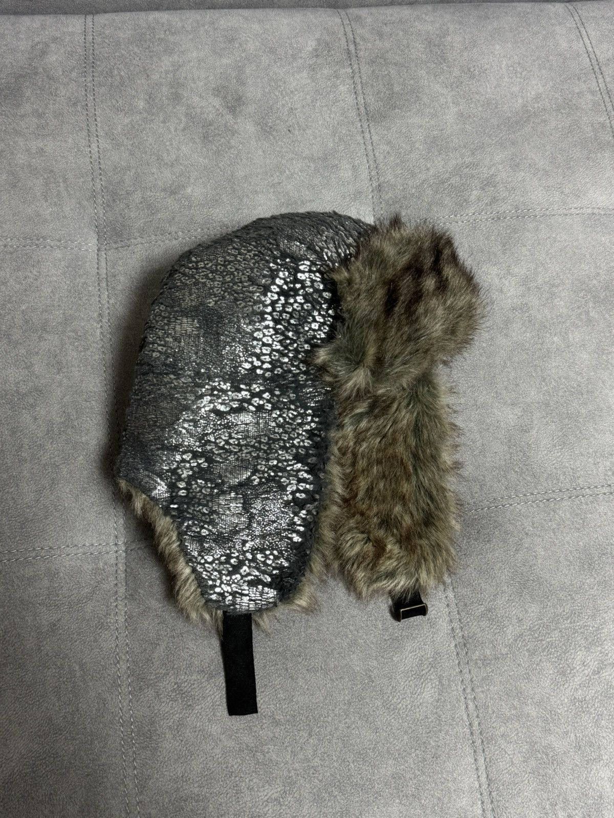 Hysteric Glamour × Vintage Vintage Hype Trapper Fur Y2K Fluffy Hat Ushanka Faux USA Size ONE SIZE - 3 Thumbnail