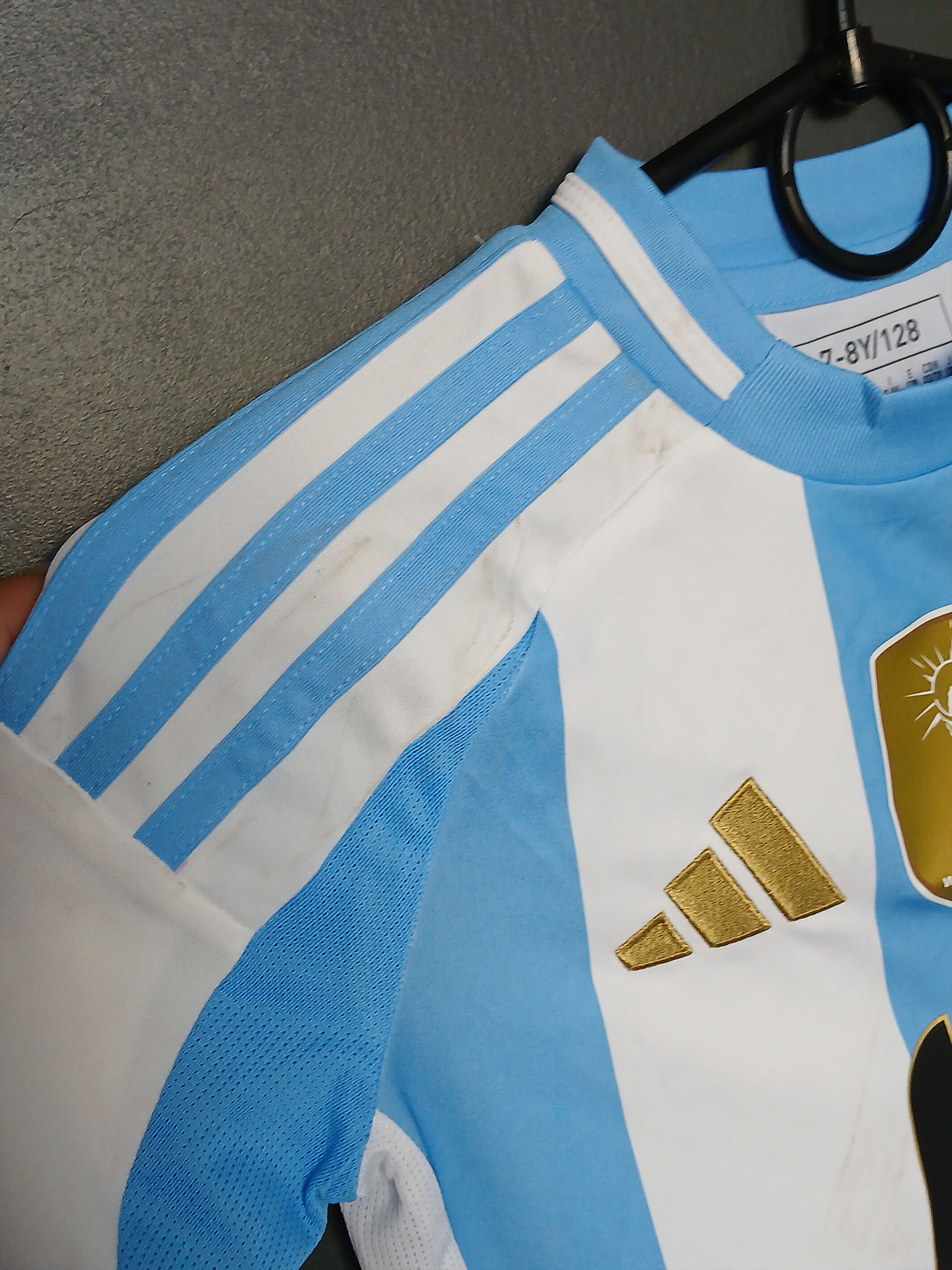 Adidas KIDS Argentina National Team 24/25 Home Football Jersey Size US XS / EU 42 / 0 - 6 Thumbnail