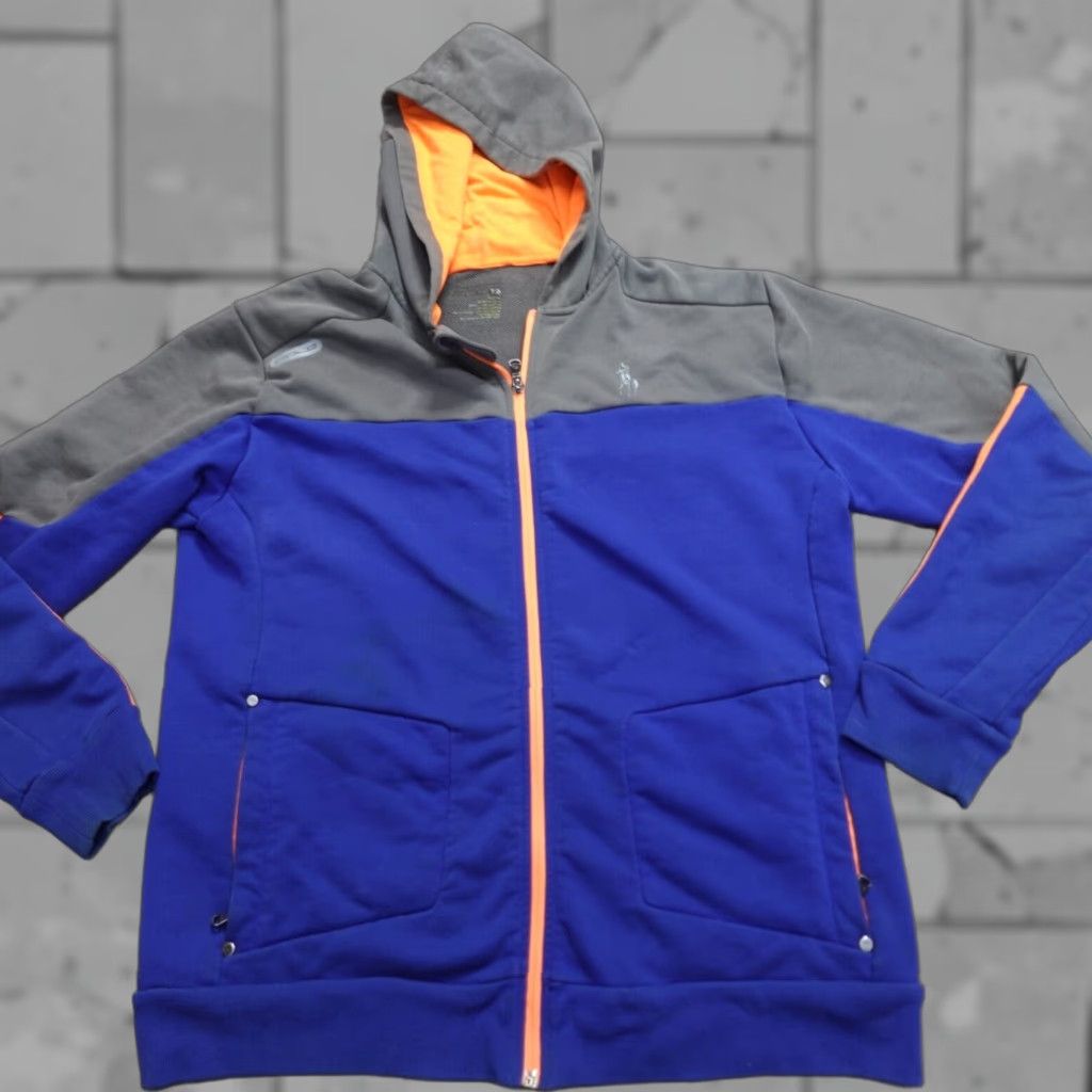 Vintage Polo Sport Hoodie Solid Full Zip Shirt Men S Blue Size US S / EU 44-46 / 1 - 1 Thumbnail