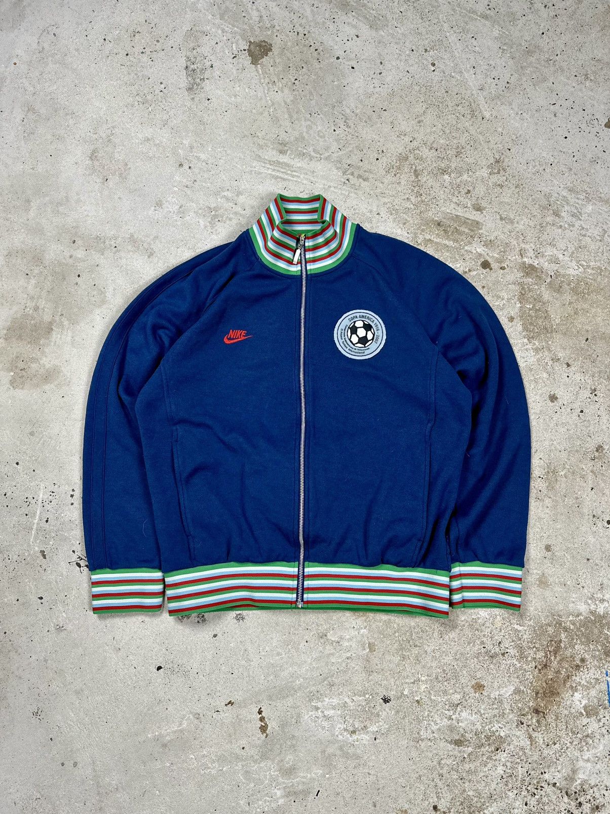 Nike × Vintage Vintage Y2K Nike x Copa America 2007 Football Zip Track Size US M / EU 48-50 / 2 - 1 Thumbnail