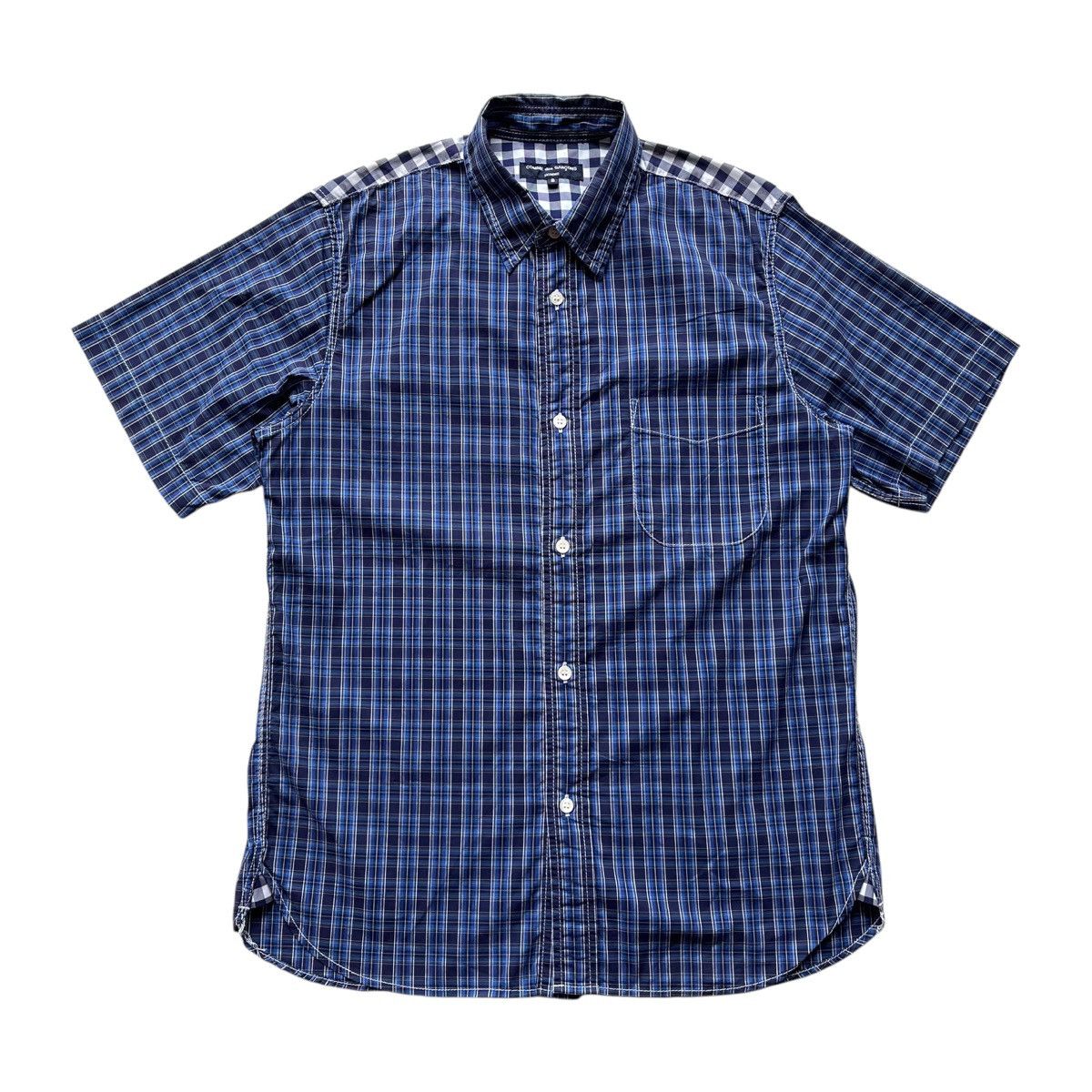 Comme des Garcons × Comme des Garcons Homme × Junya Watanabe SS17 Comme des Garcons Homme Blue Plaid Shirt Size US S / EU 44-46 / 1 - 1 Thumbnail